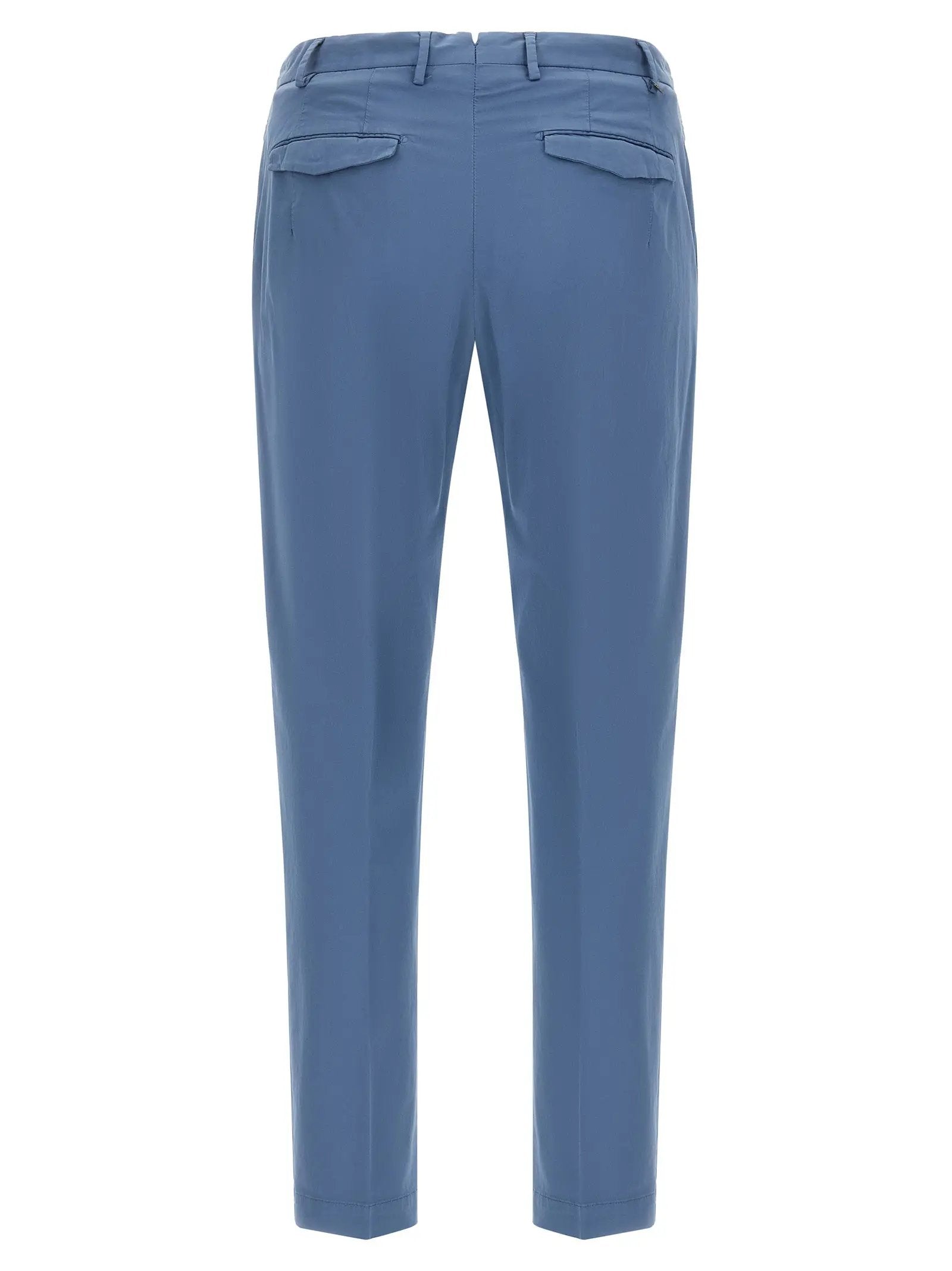 PT Torino Blue Cotton Casual Pants