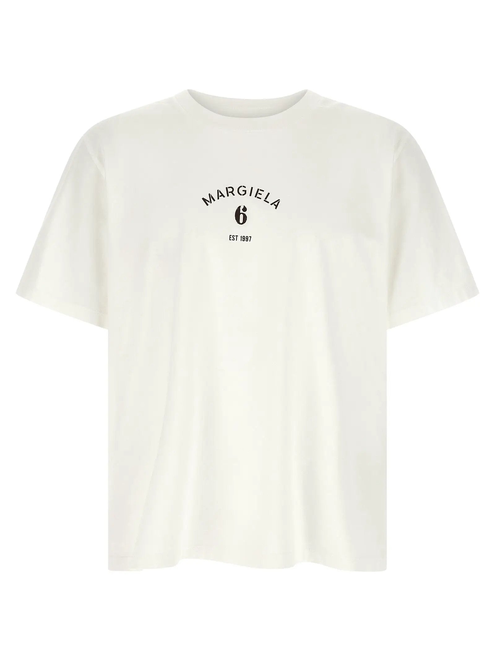 MM6 Maison Margiela White Cotton T-Shirt