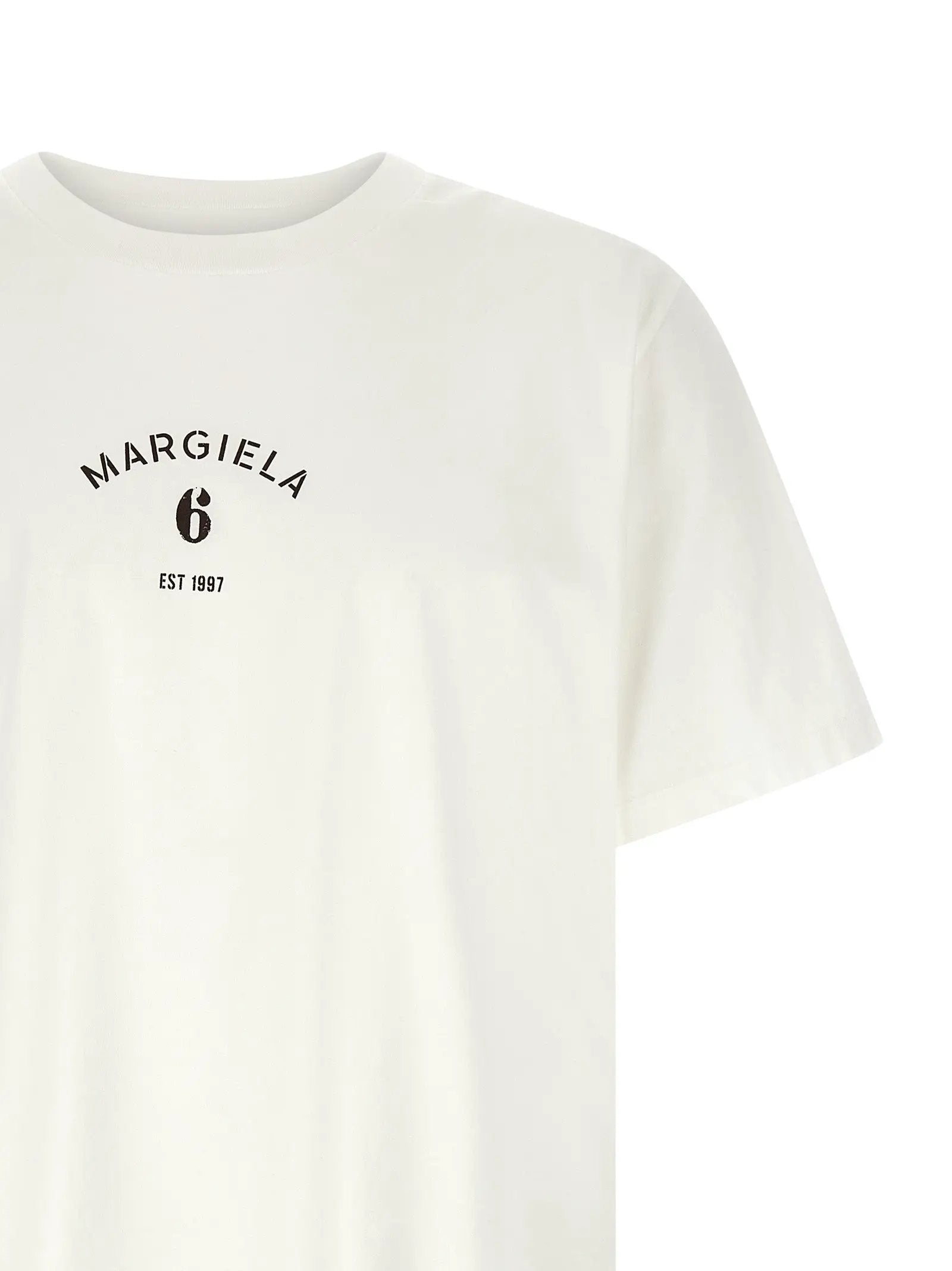 MM6 Maison Margiela White Cotton T-Shirt