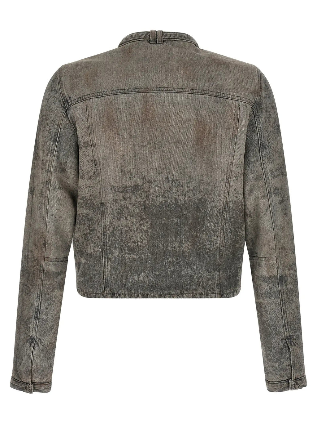 Diesel Gray Cotton Denim Jacket