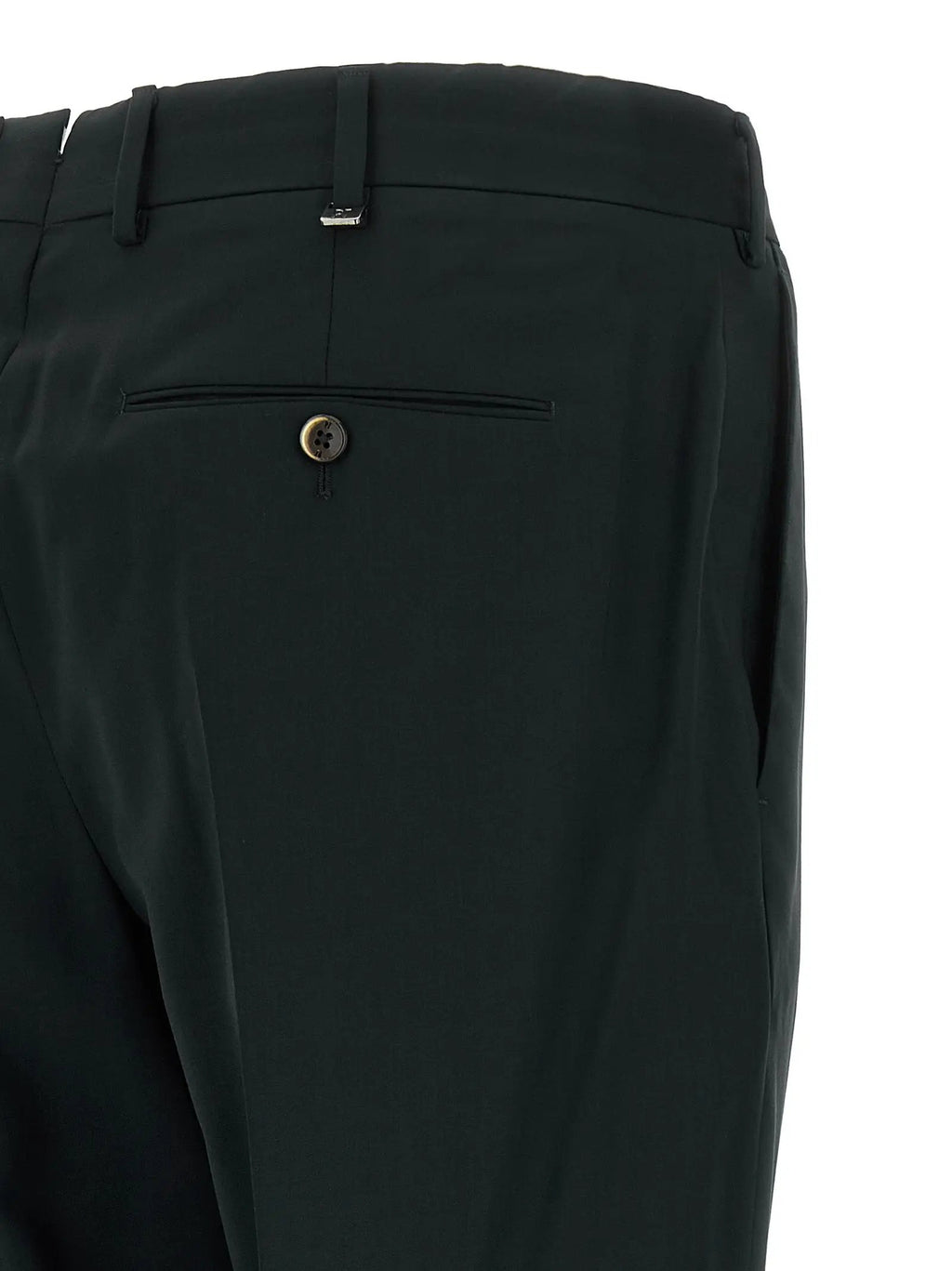 PT Torino Black Virgin Wool Pants