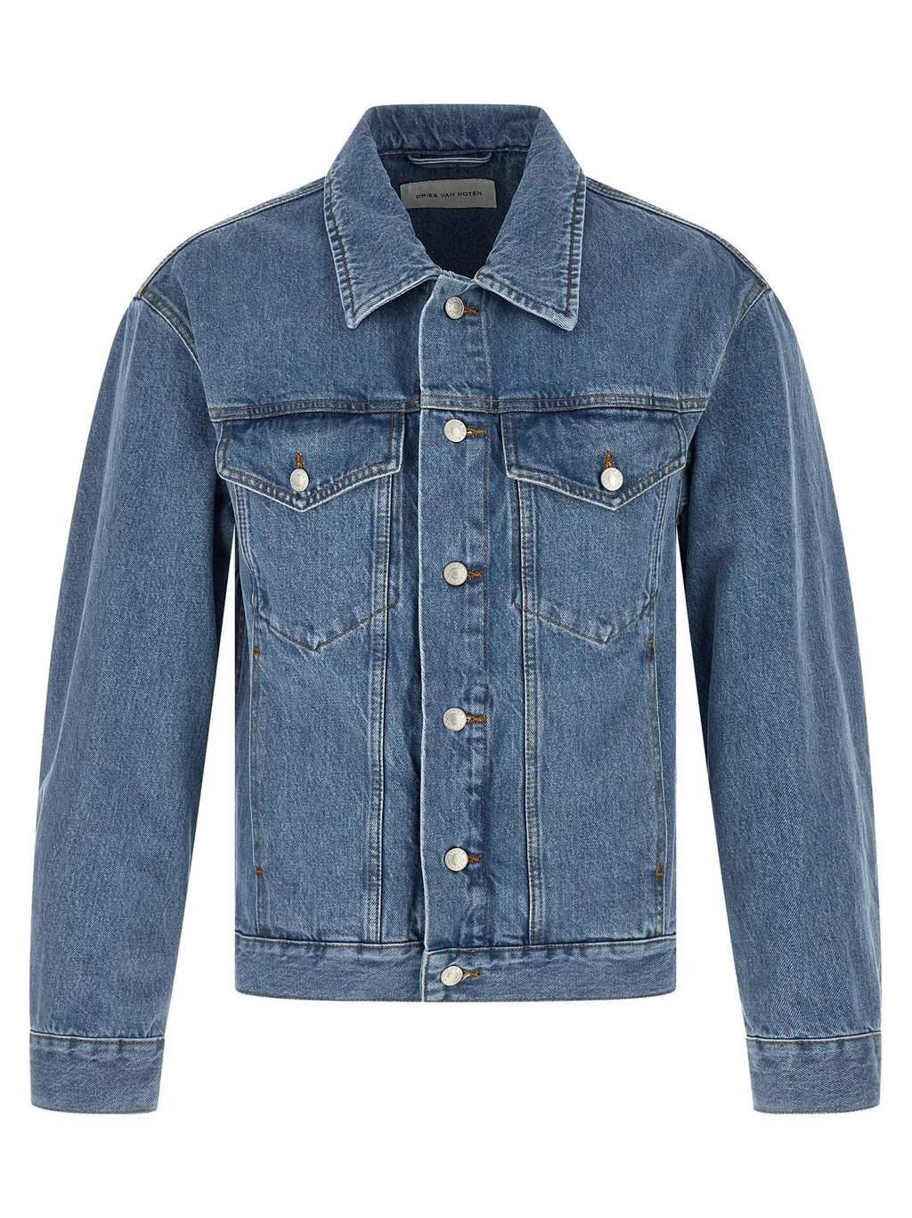 Dries Van Noten Blue Cotton Denim Jacket