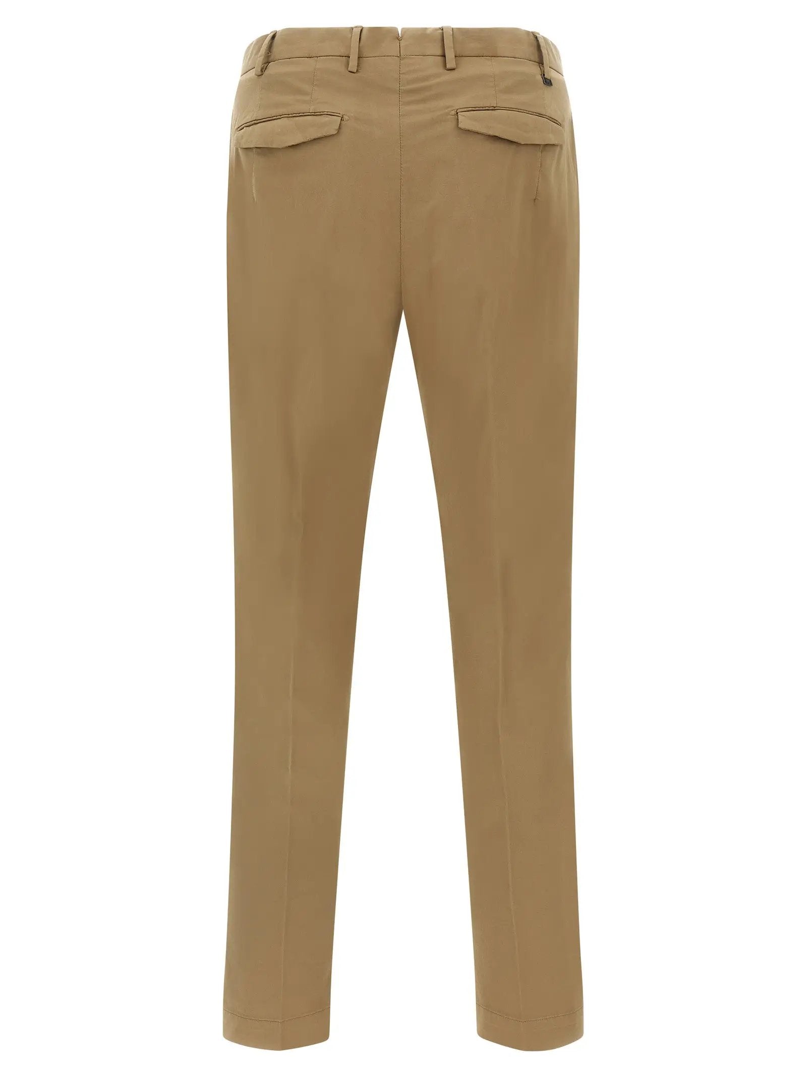 PT Torino Brown Cotton Dress Pants