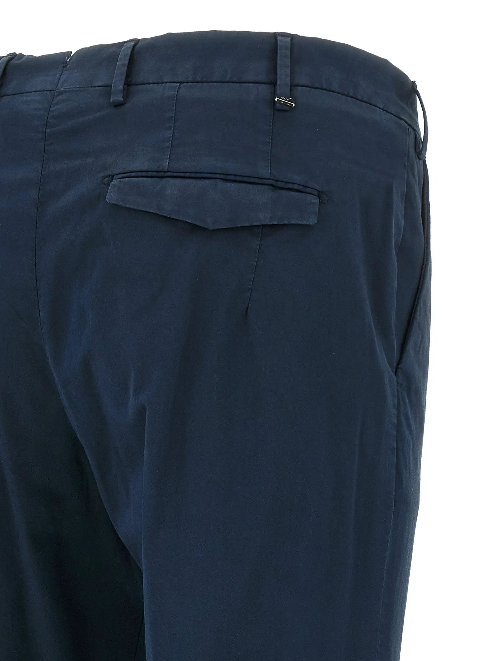 PT Torino Blue Cotton Casual Pants