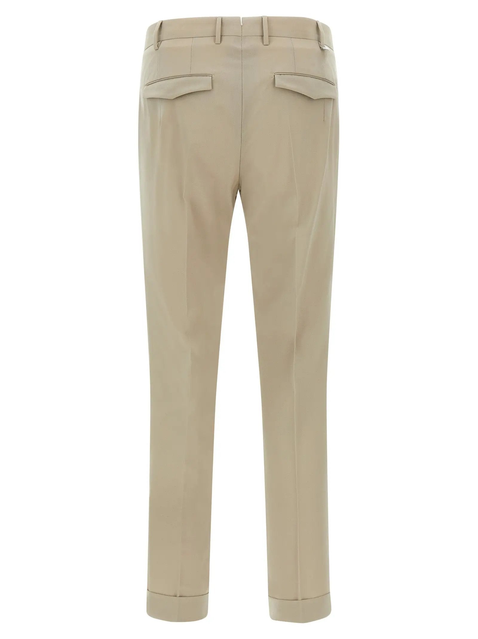 PT Torino Beige Virgin Wool Dress Pants