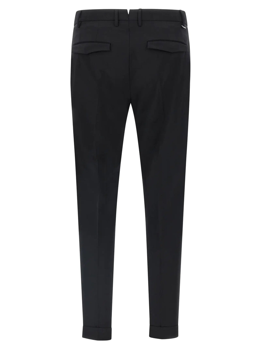 PT Torino Black Virgin Wool Dress Pants