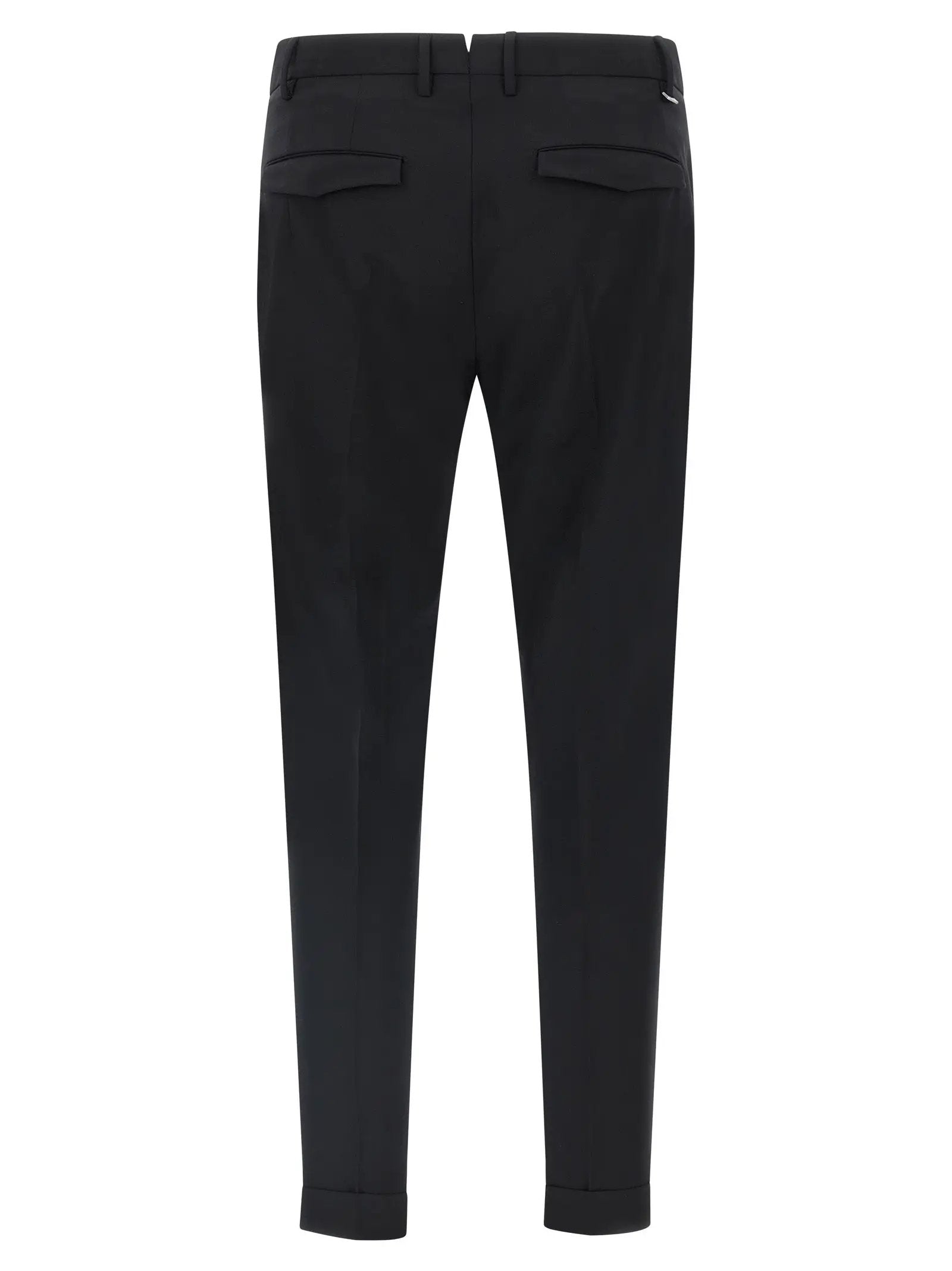 PT Torino Black Virgin Wool Dress Pants