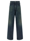 MM6 Maison Margiela Blue Cotton Jeans Denim