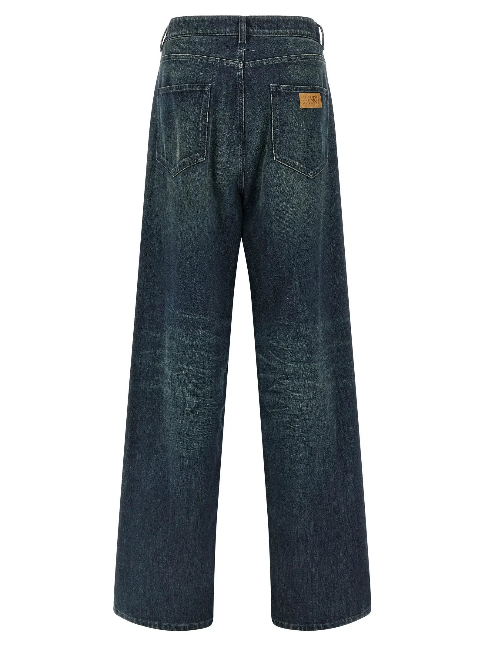 MM6 Maison Margiela Blue Cotton Jeans Denim