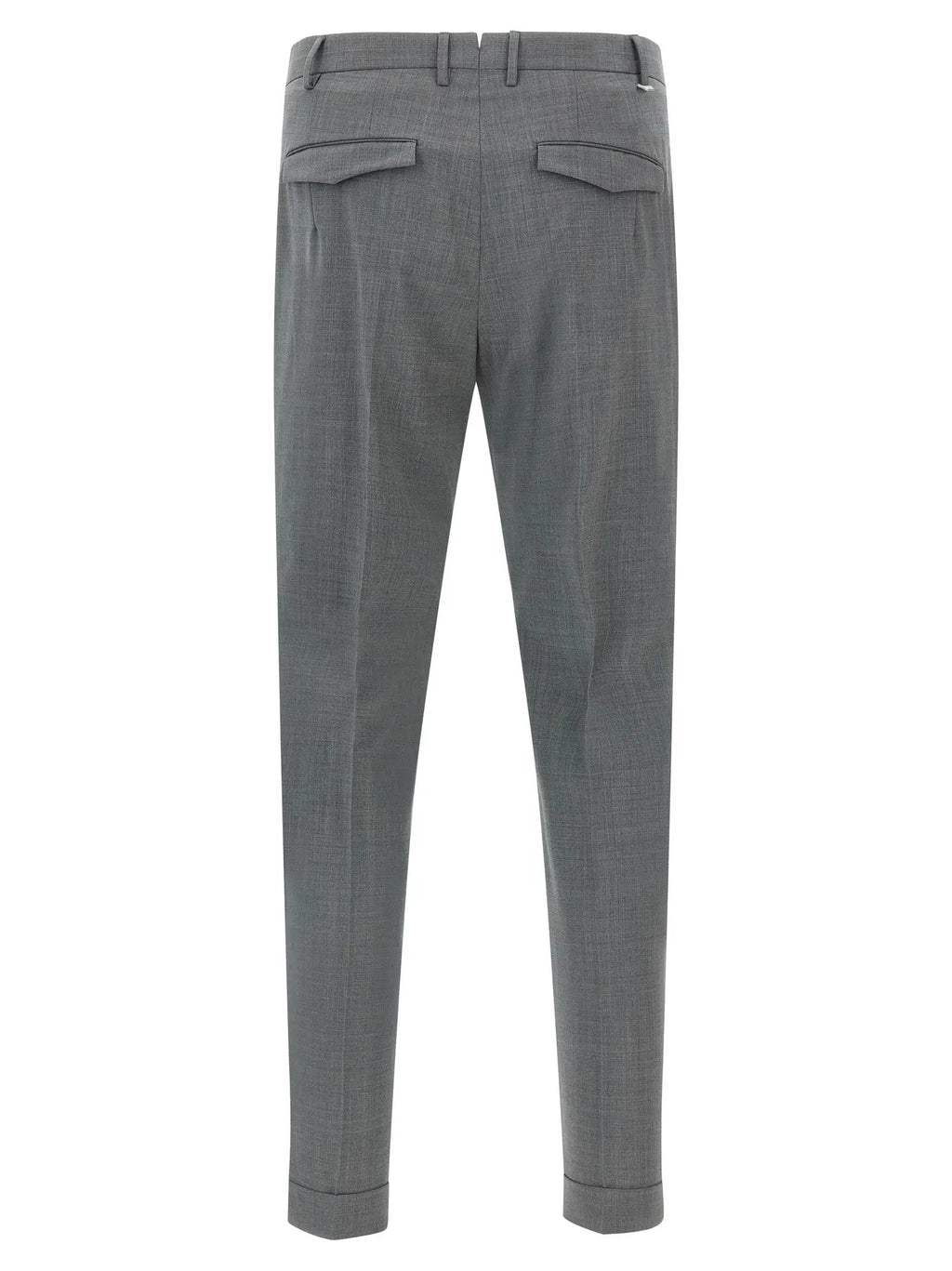 PT Torino Gray Virgin Wool Dress Pants