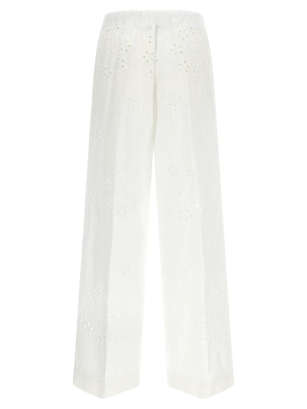 Herno White Cotton Casual Pants