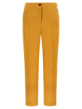 Herno Orange Linen Casual Pants