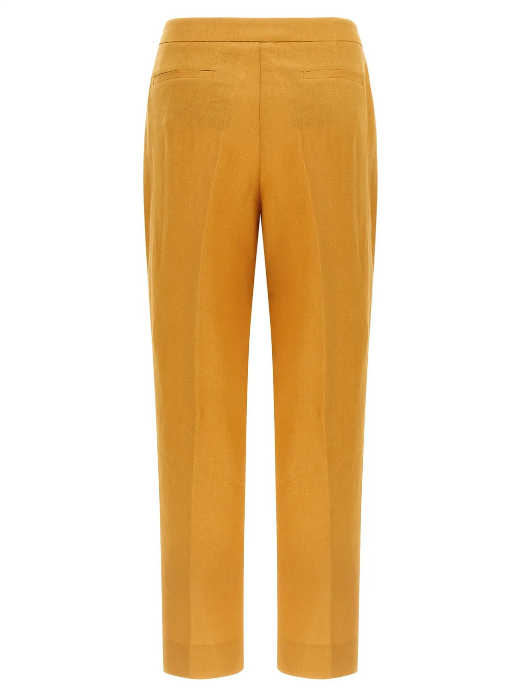 Herno Orange Linen Casual Pants