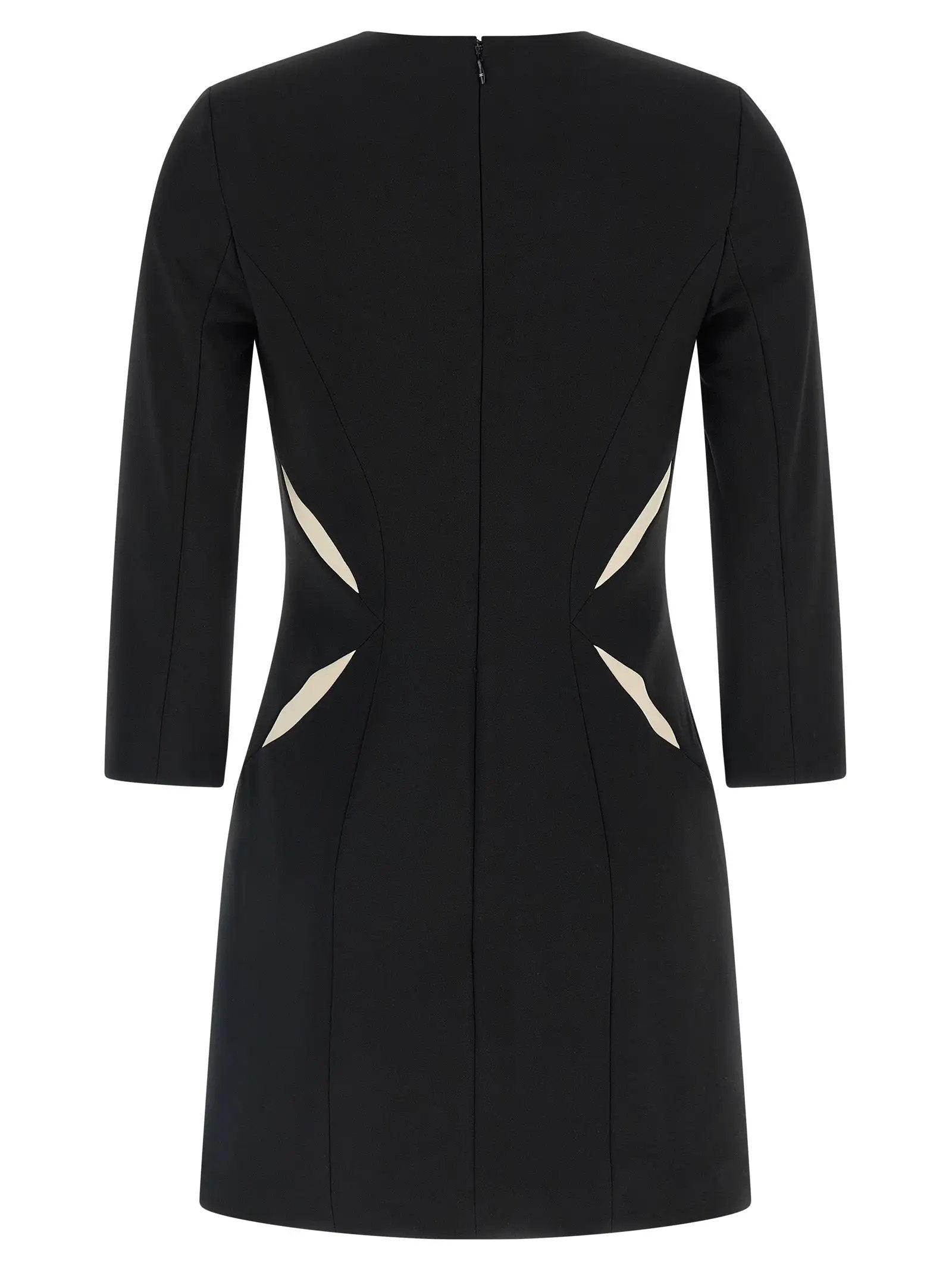 Elisabetta Franchi Bicolor Polyester Short Dress