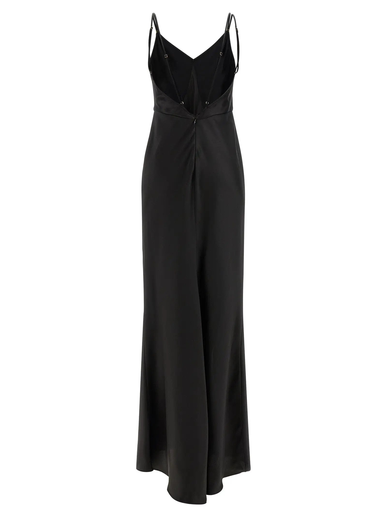 Elisabetta Franchi Black Polyester Long Dress