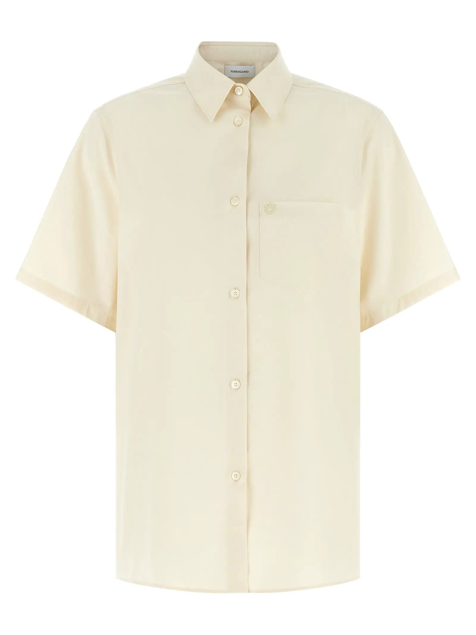 Ferragamo Beige Cotton Blouse