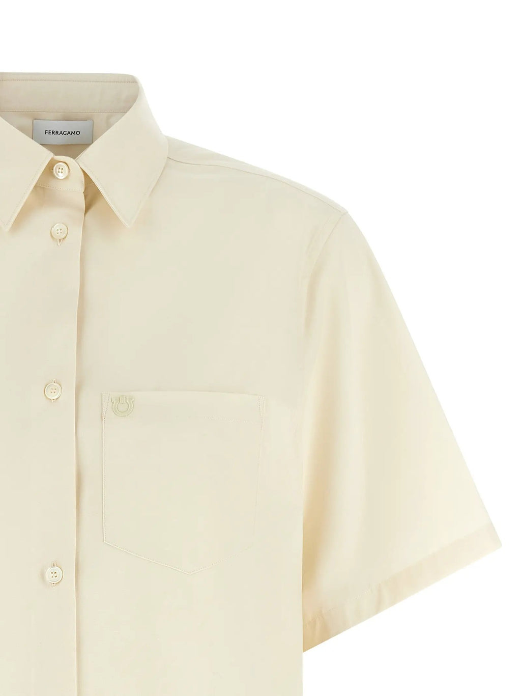 Ferragamo Beige Cotton Blouse