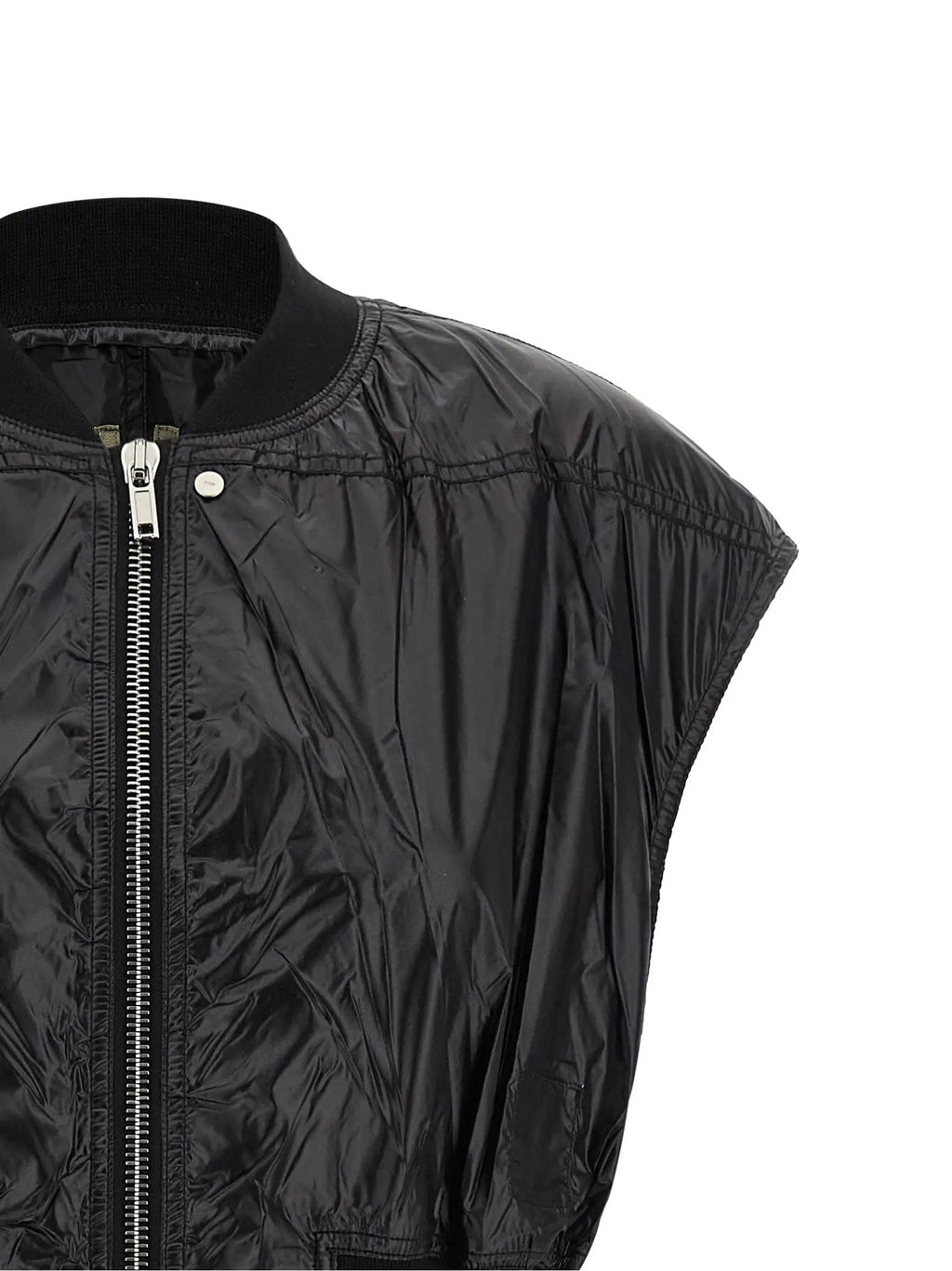 DRKSHDW Black Nylon Sleeveless Jacket