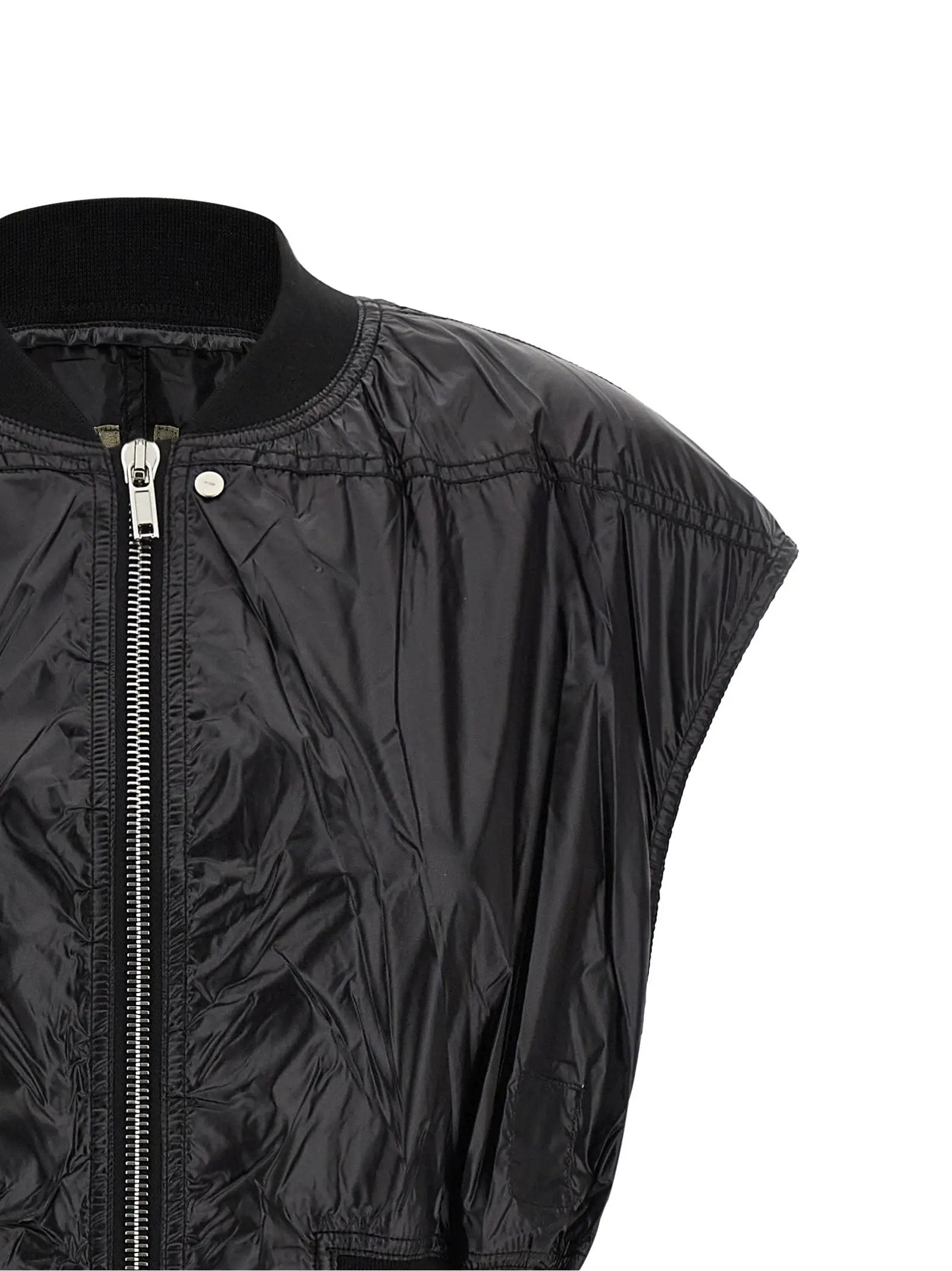 DRKSHDW Black Nylon Sleeveless Jacket