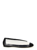 Moschino Black Pvc Ballet Flats