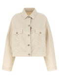 Brunello Cucinelli Beige Cotton Denim Jacket
