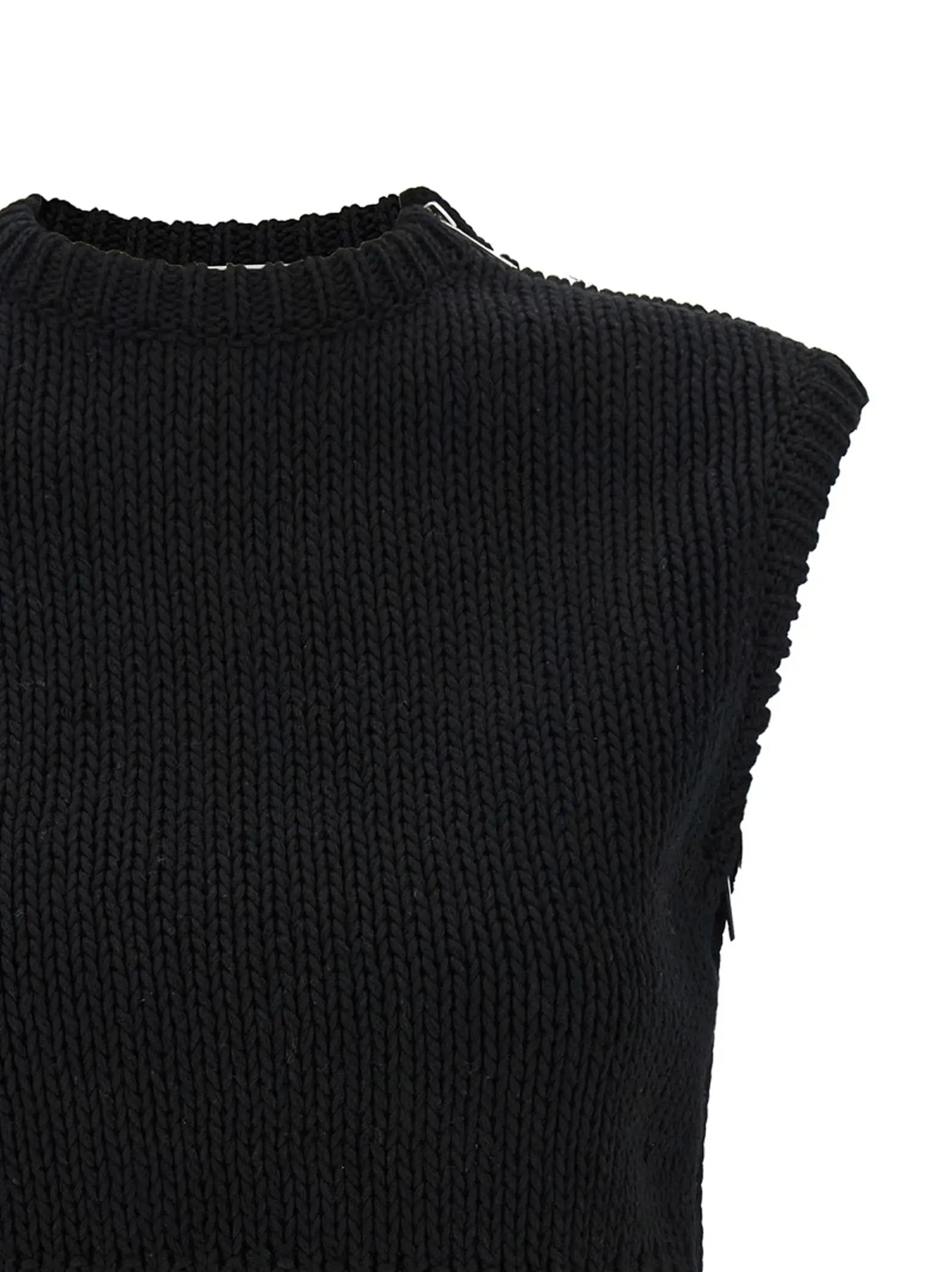Max Mara Black Cotton Cardigan