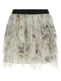 Max Mara Gray Silk Long Skirt