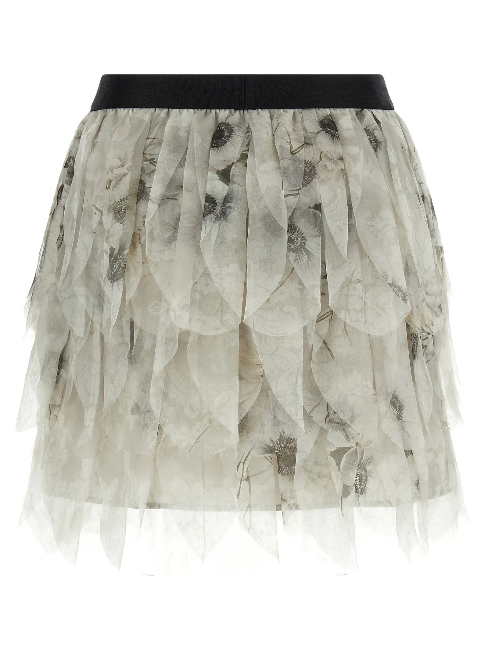 Max Mara Gray Silk Long Skirt