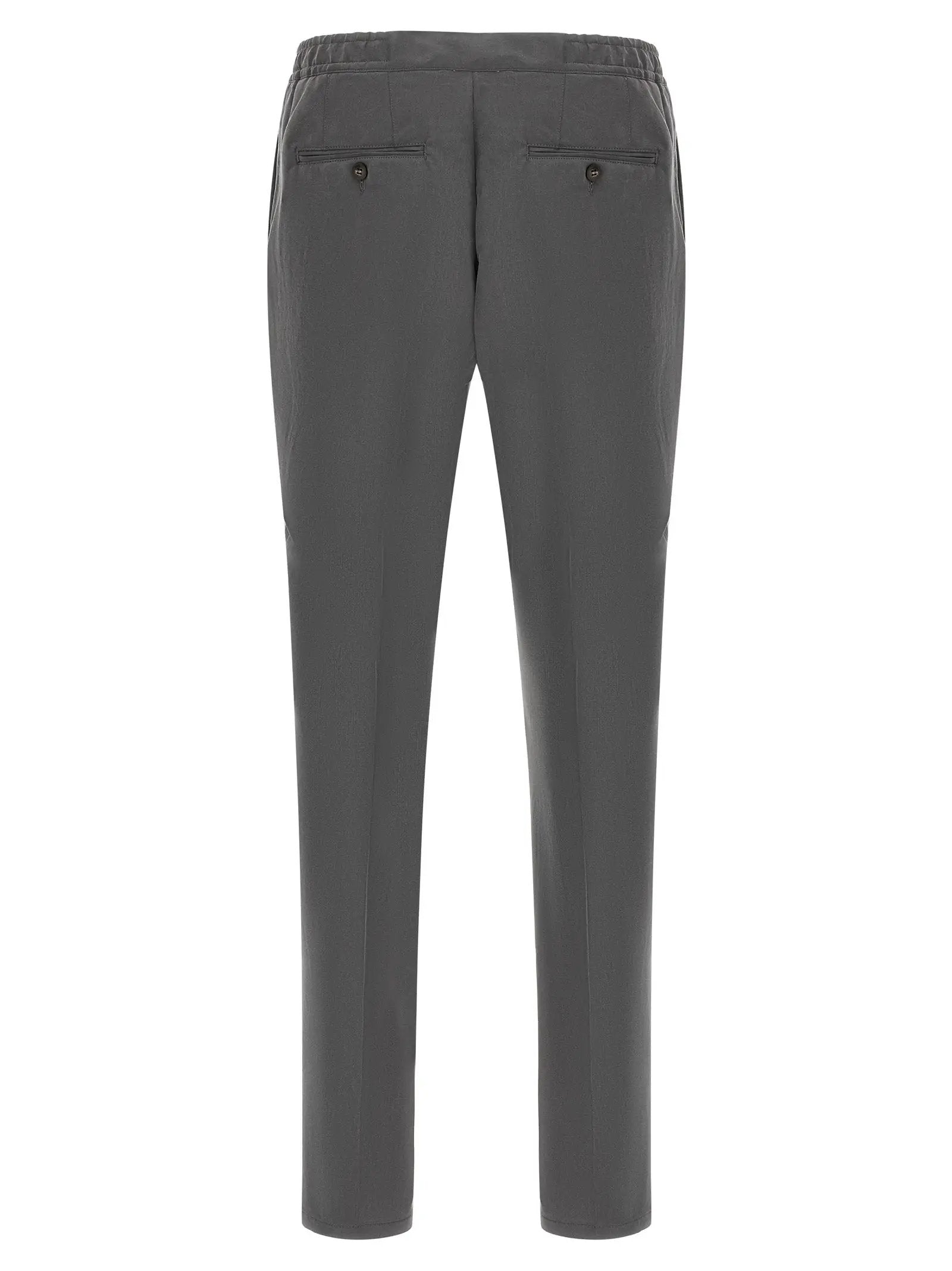 Pal Zileri Gray Lyocell Casual Pants