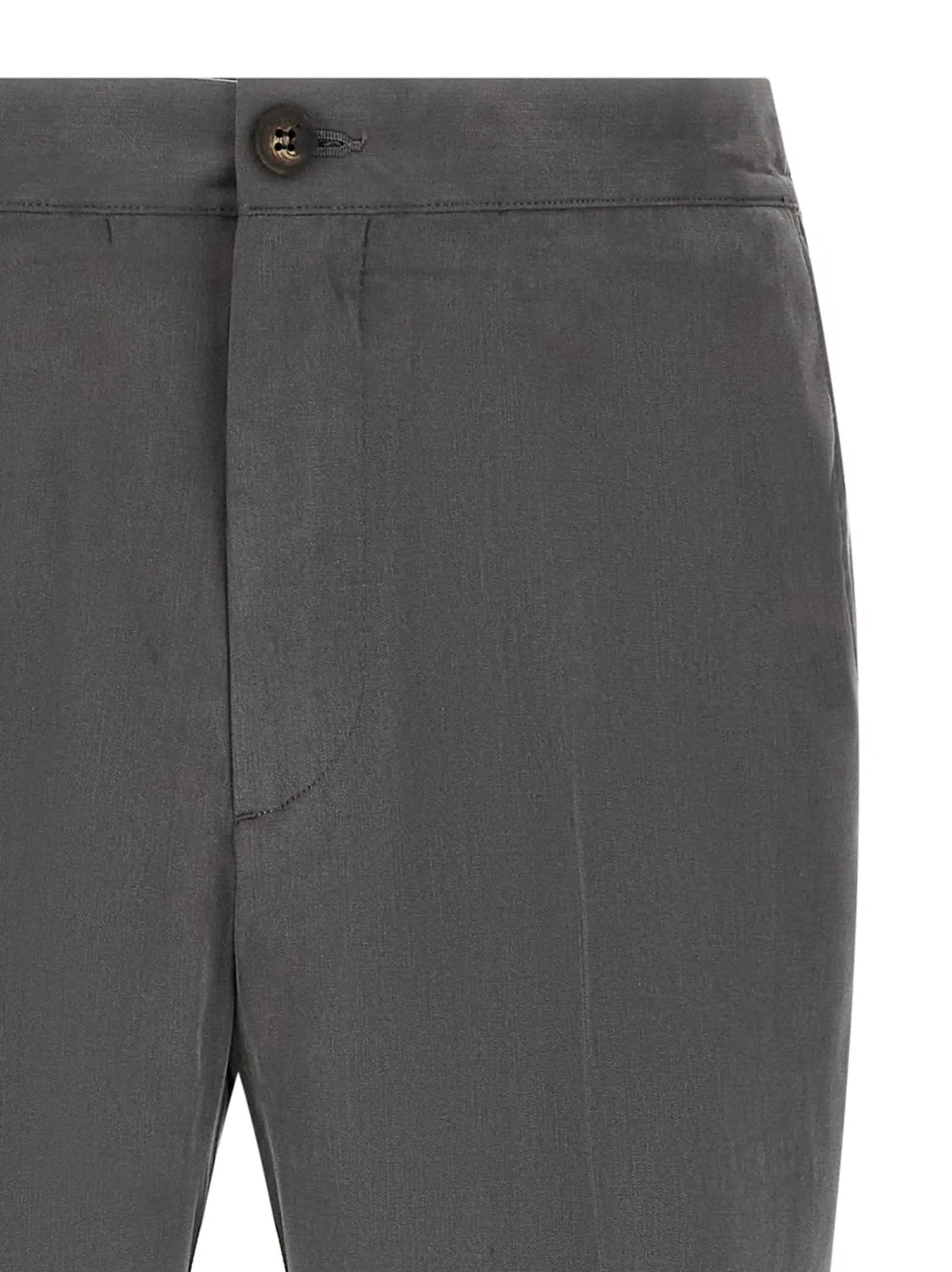 Pal Zileri Gray Lyocell Casual Pants