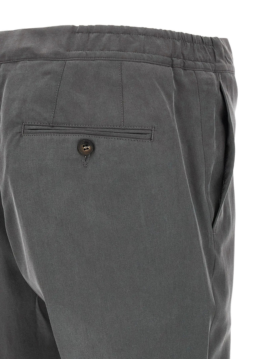 Pal Zileri Gray Lyocell Casual Pants