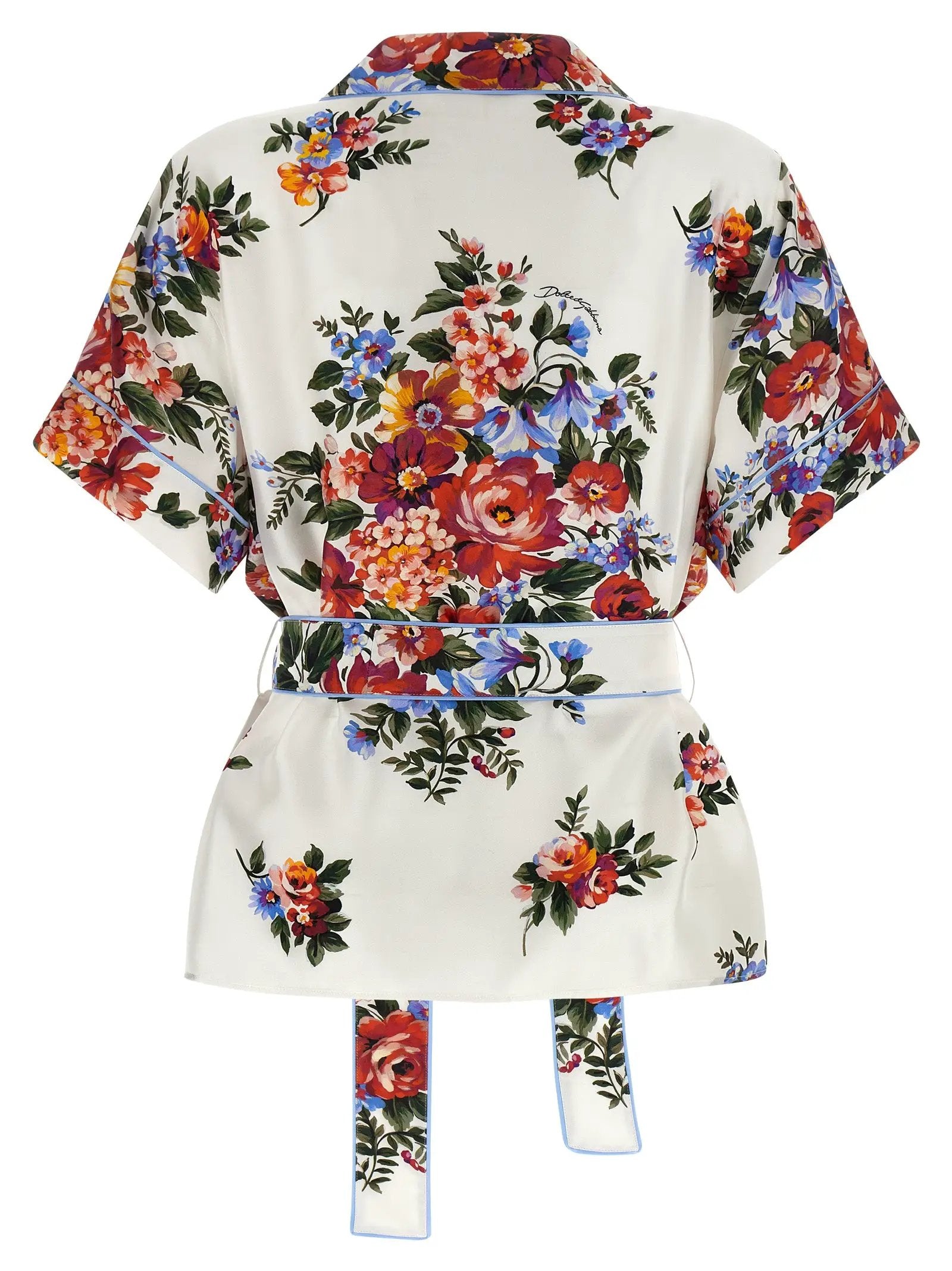 Blouse Dolce & Gabbana en soie blanche