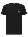 Dolce & Gabbana Black Cotton T-Shirt