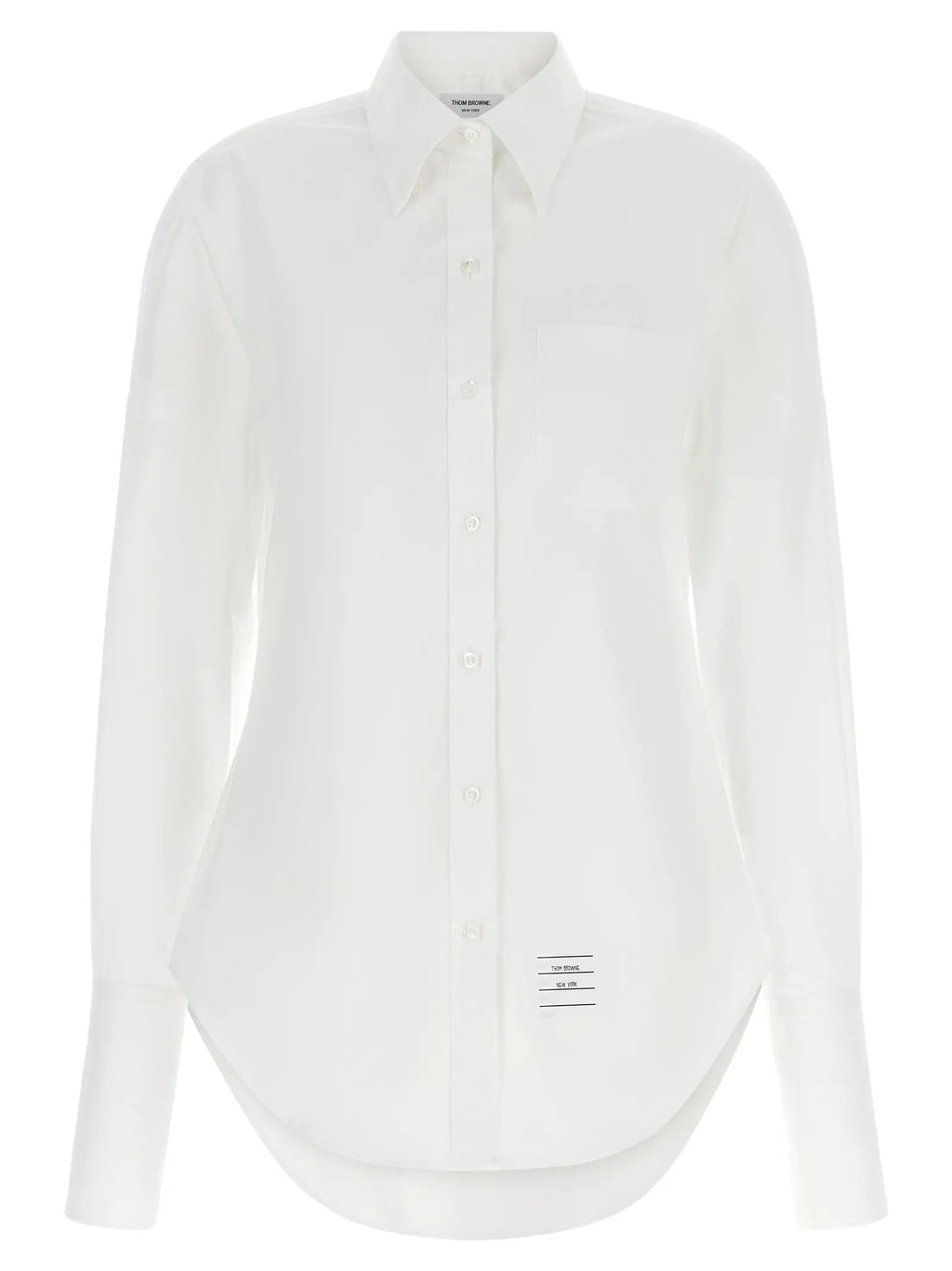 Thom Browne White Cotton Blouse