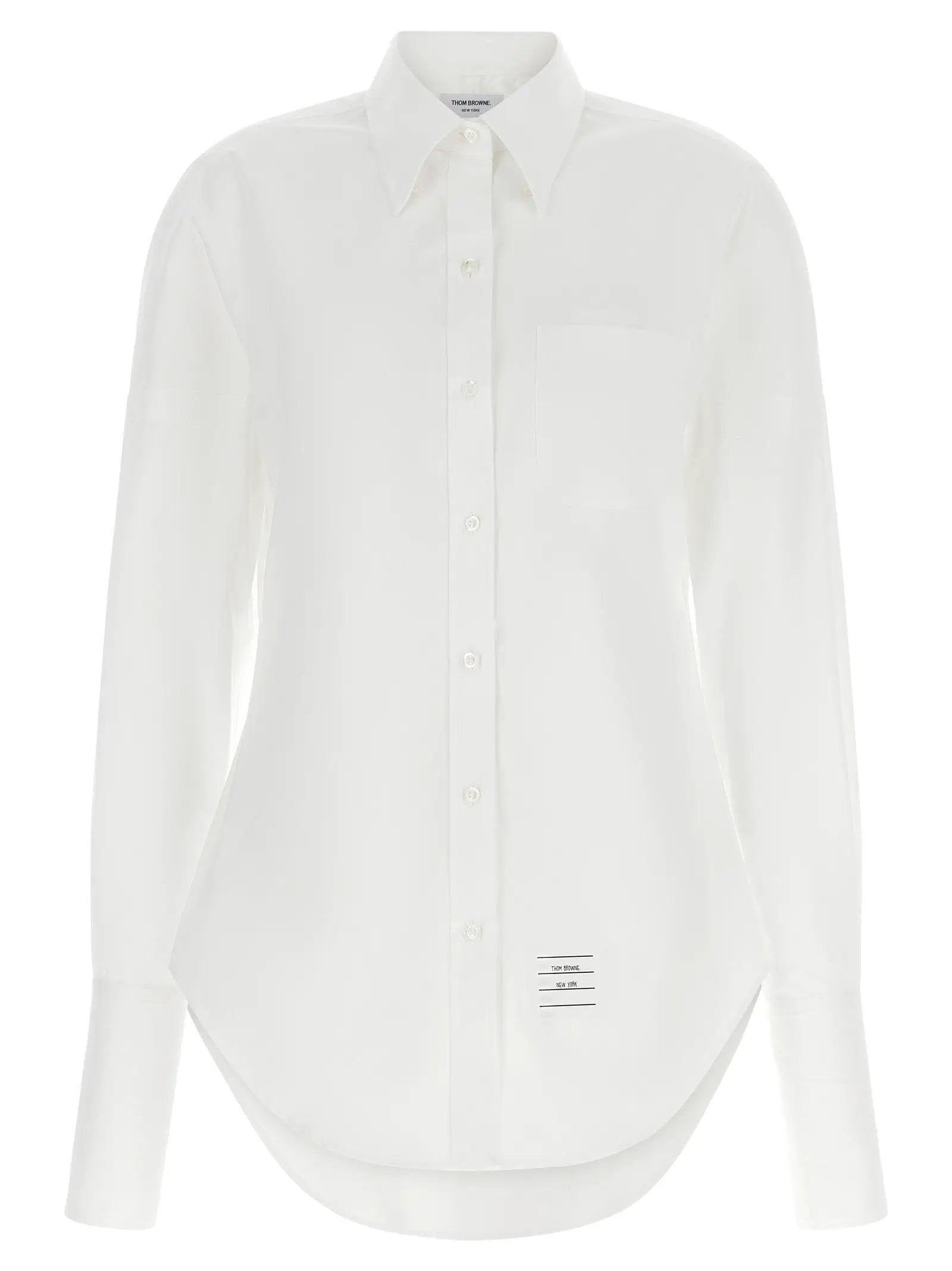 Thom Browne White Cotton Blouse
