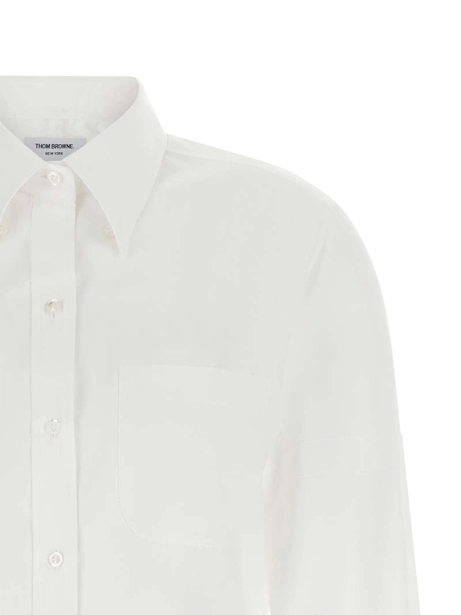 Thom Browne White Cotton Blouse
