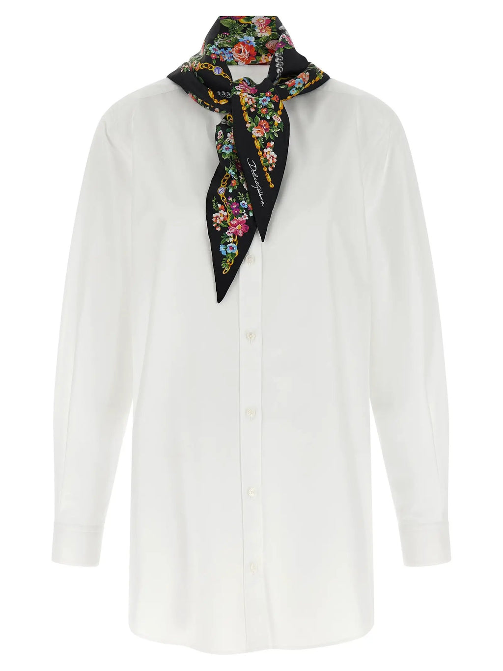 Dolce & Gabbana White Cotton Blouse