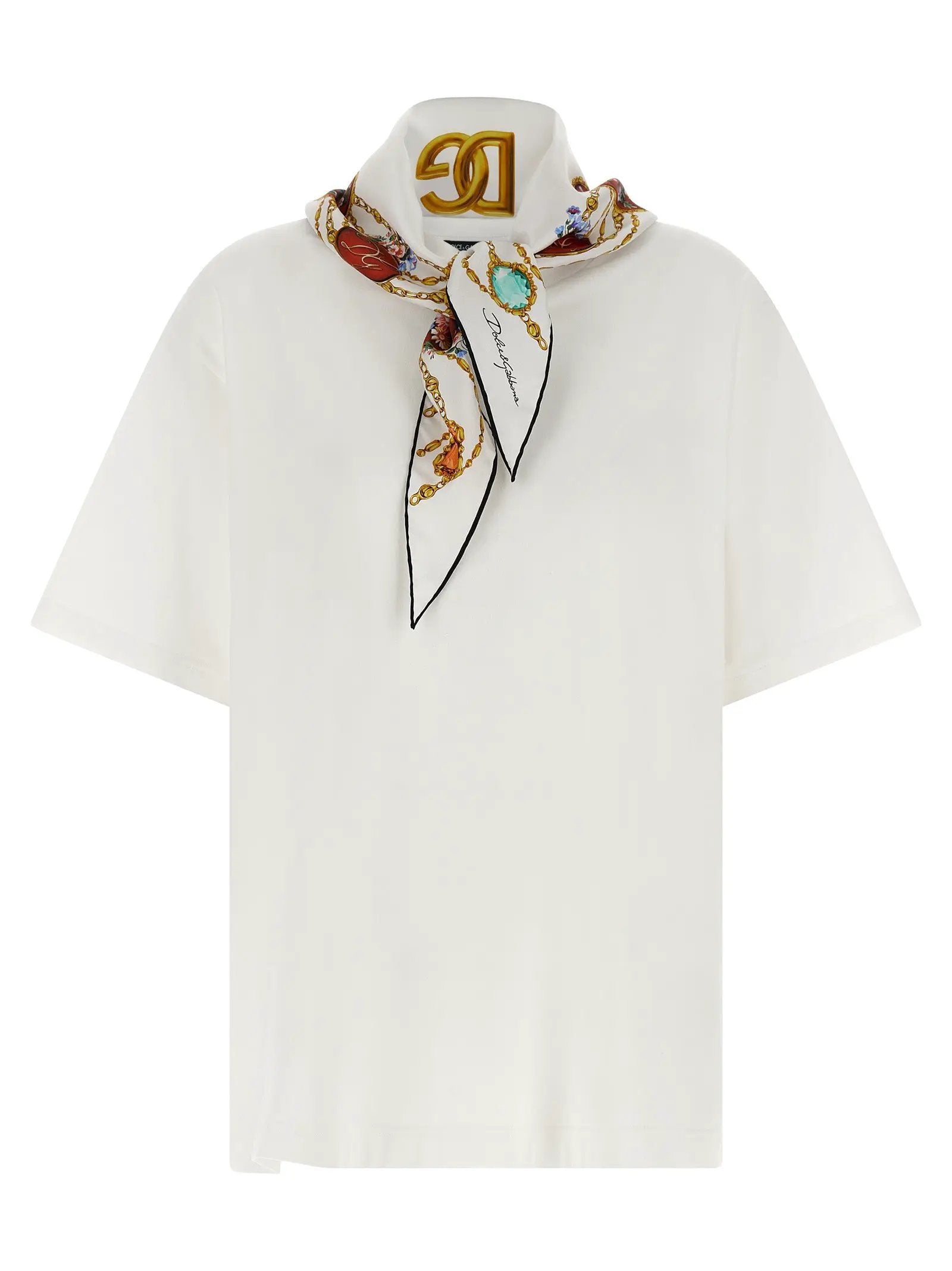 Dolce & Gabbana White Cotton T-Shirt