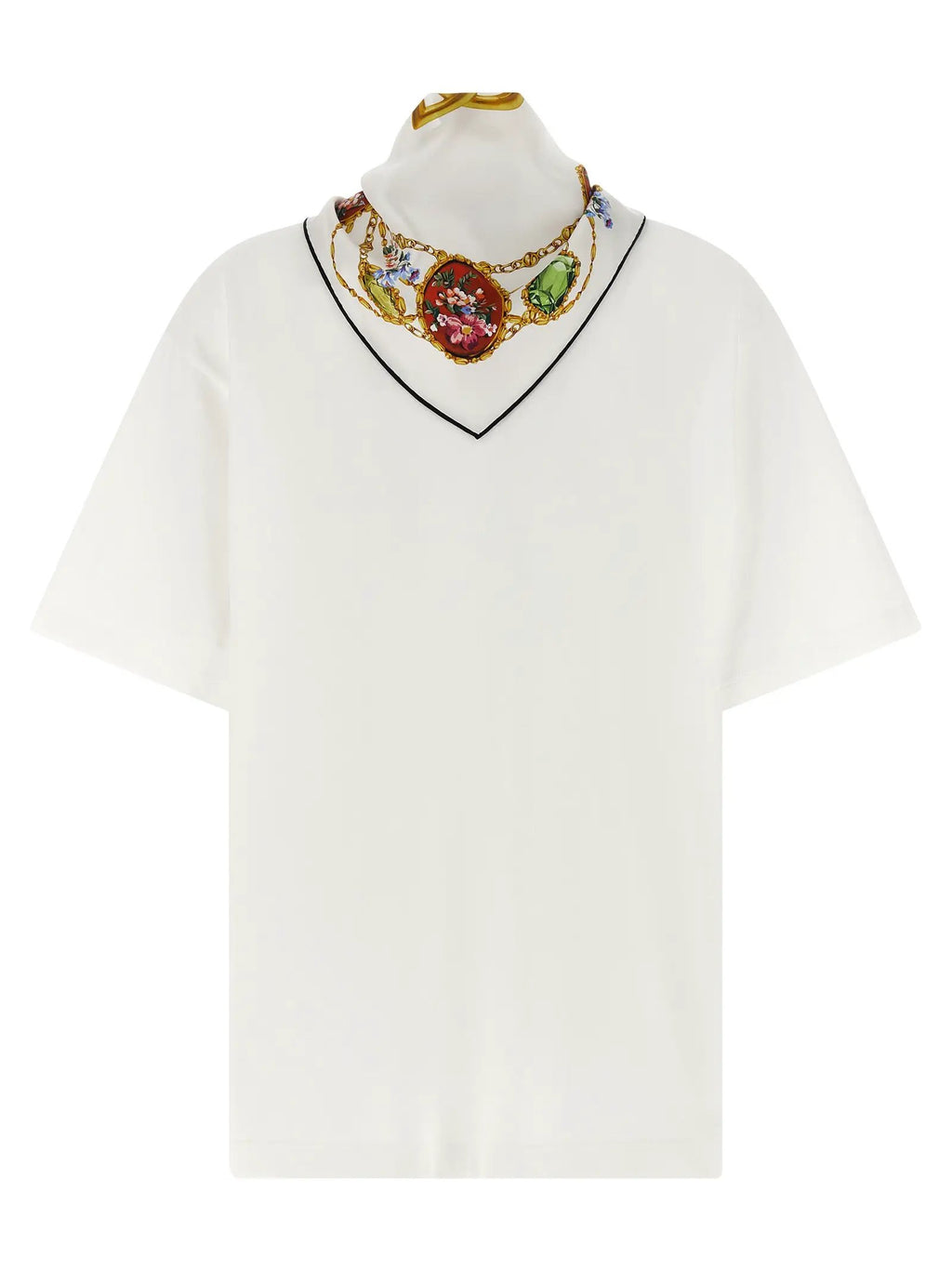 Dolce & Gabbana White Cotton T-Shirt