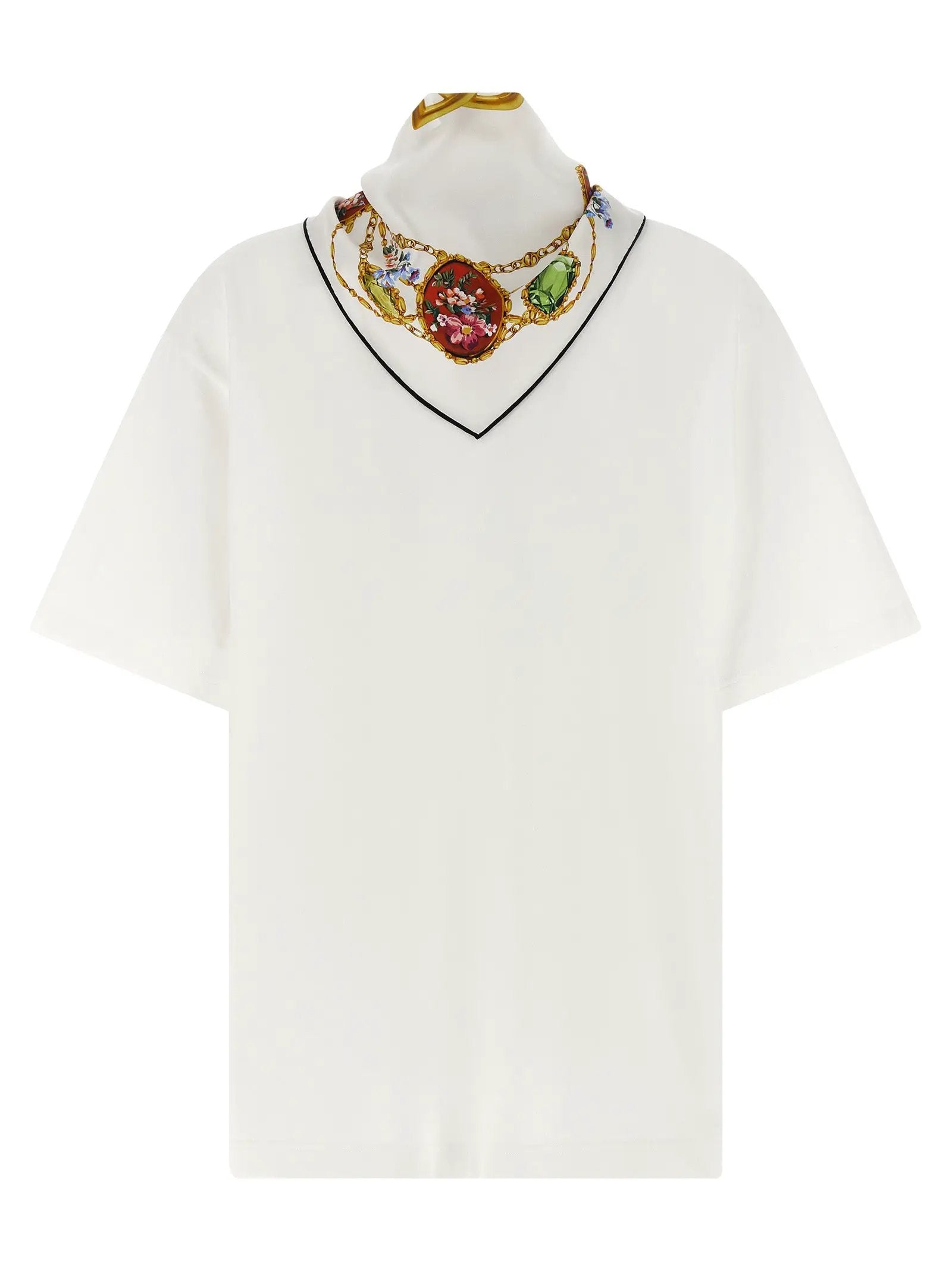 Dolce & Gabbana White Cotton T-Shirt