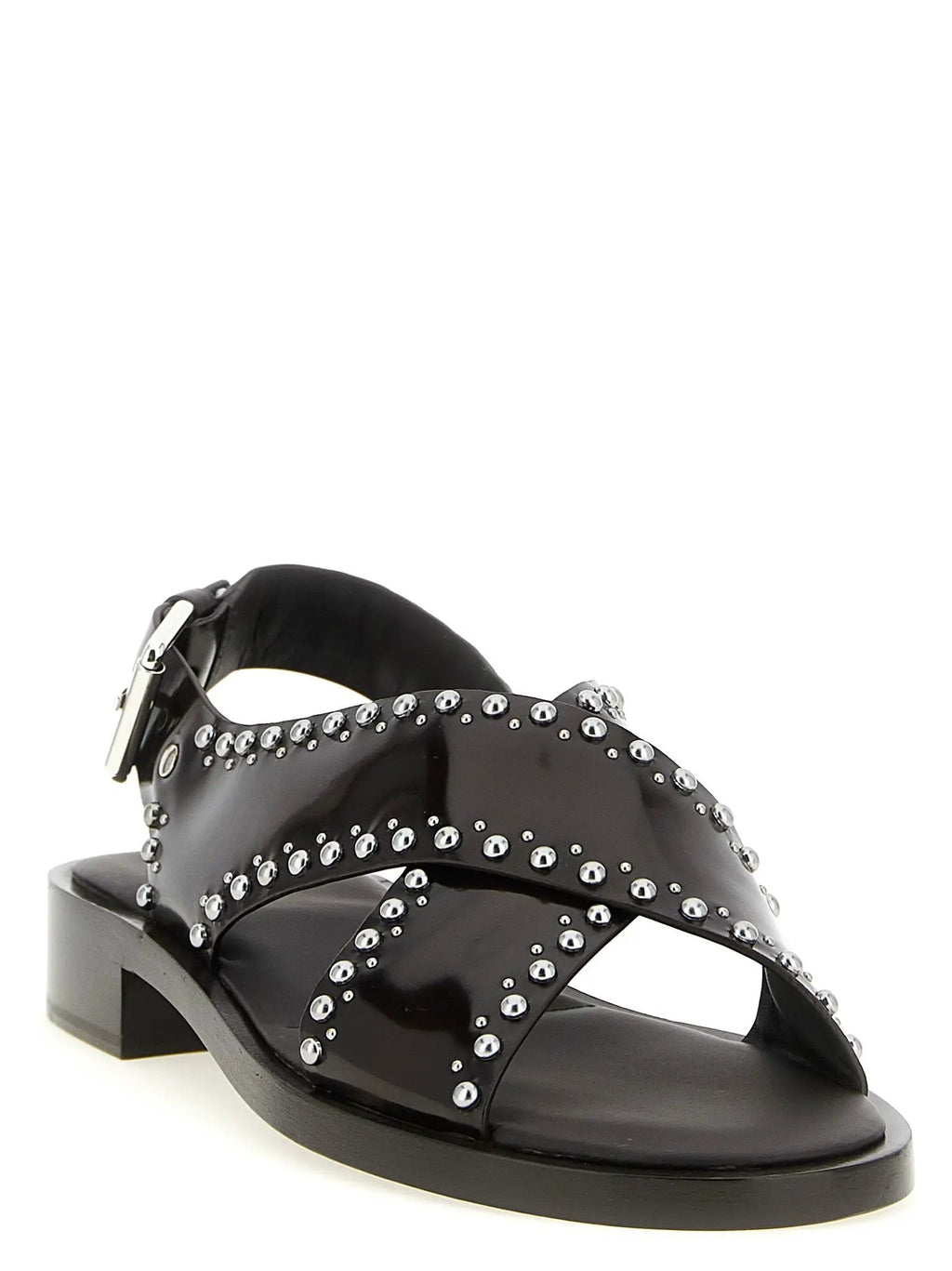 Church's Brown Calfskin Flat Sandals