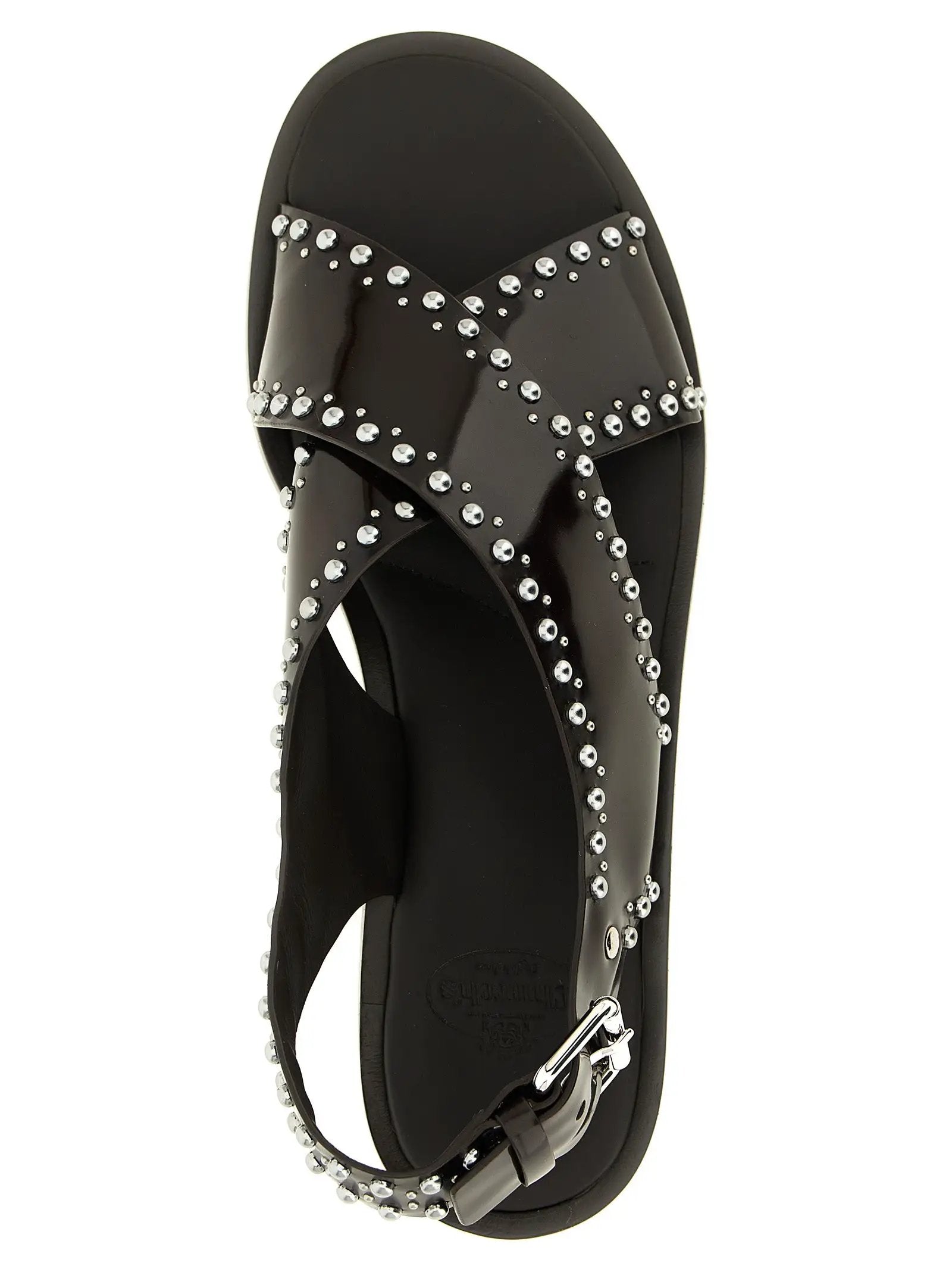 Church's Brown Calfskin Flat Sandals