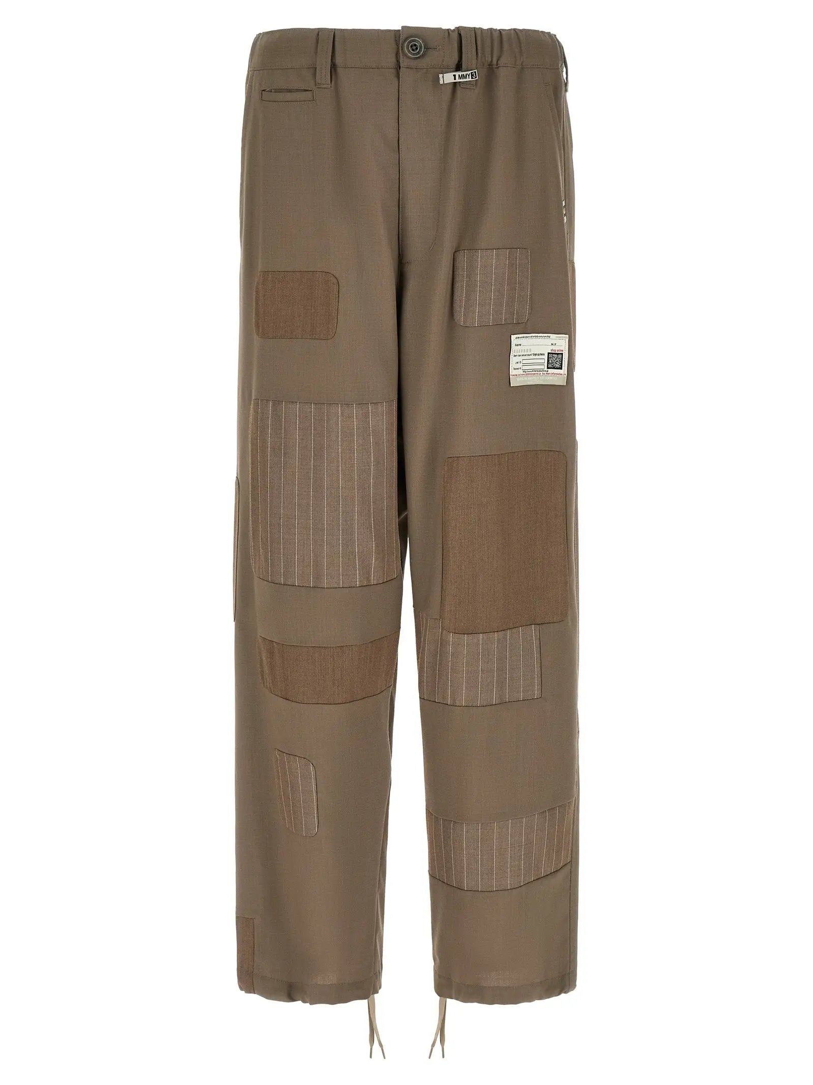 Maison Mihara Yasuhiro Beige Wool Casual Pants