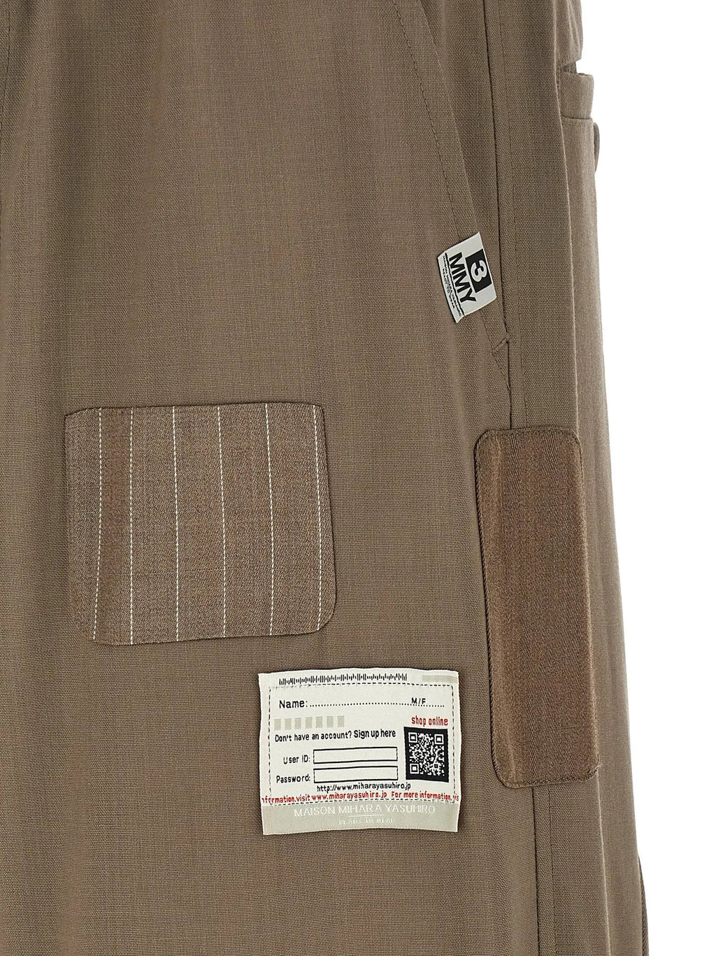 Maison Mihara Yasuhiro Beige Wool Casual Pants