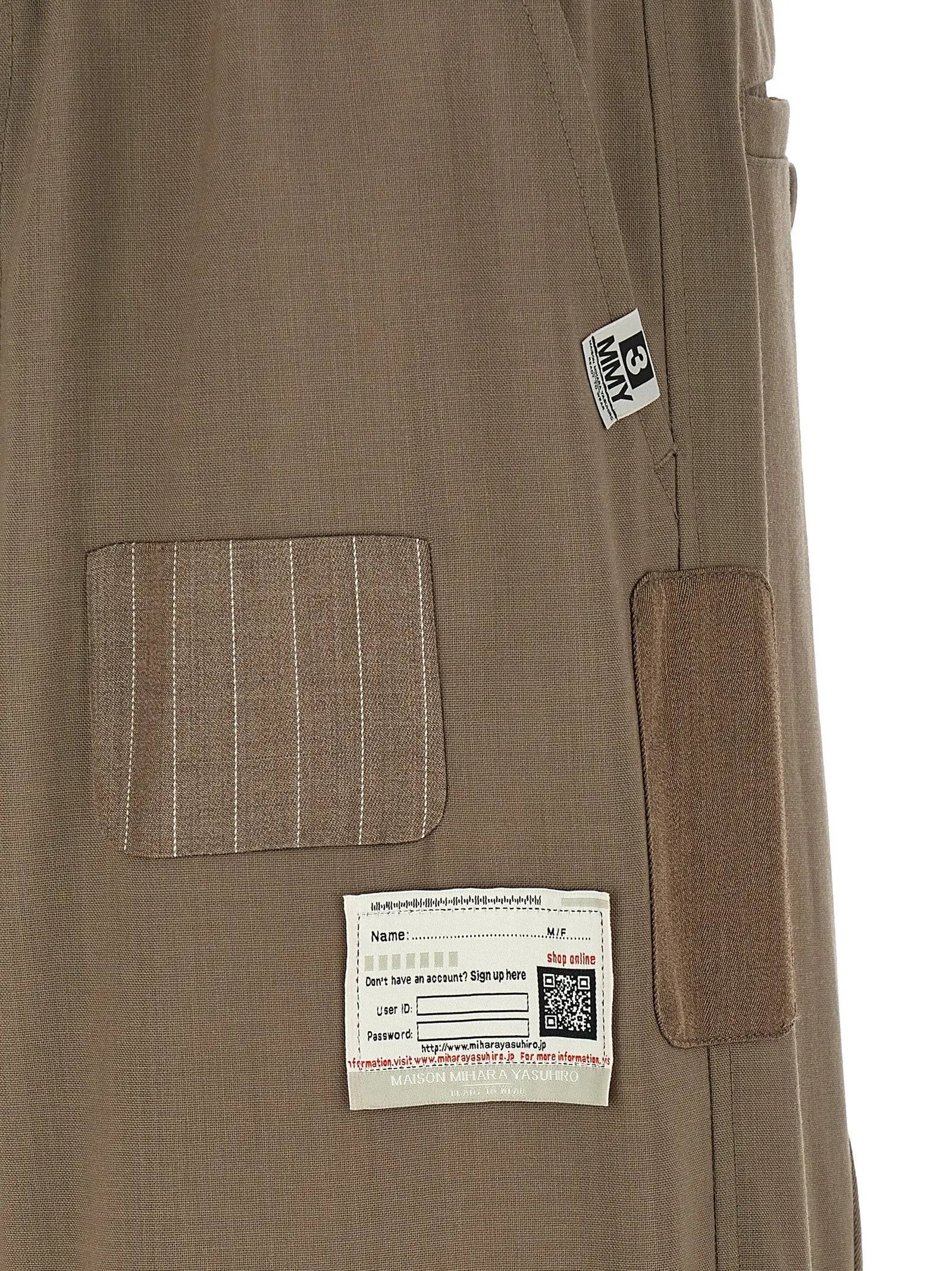 Maison Mihara Yasuhiro Beige Wool Casual Pants