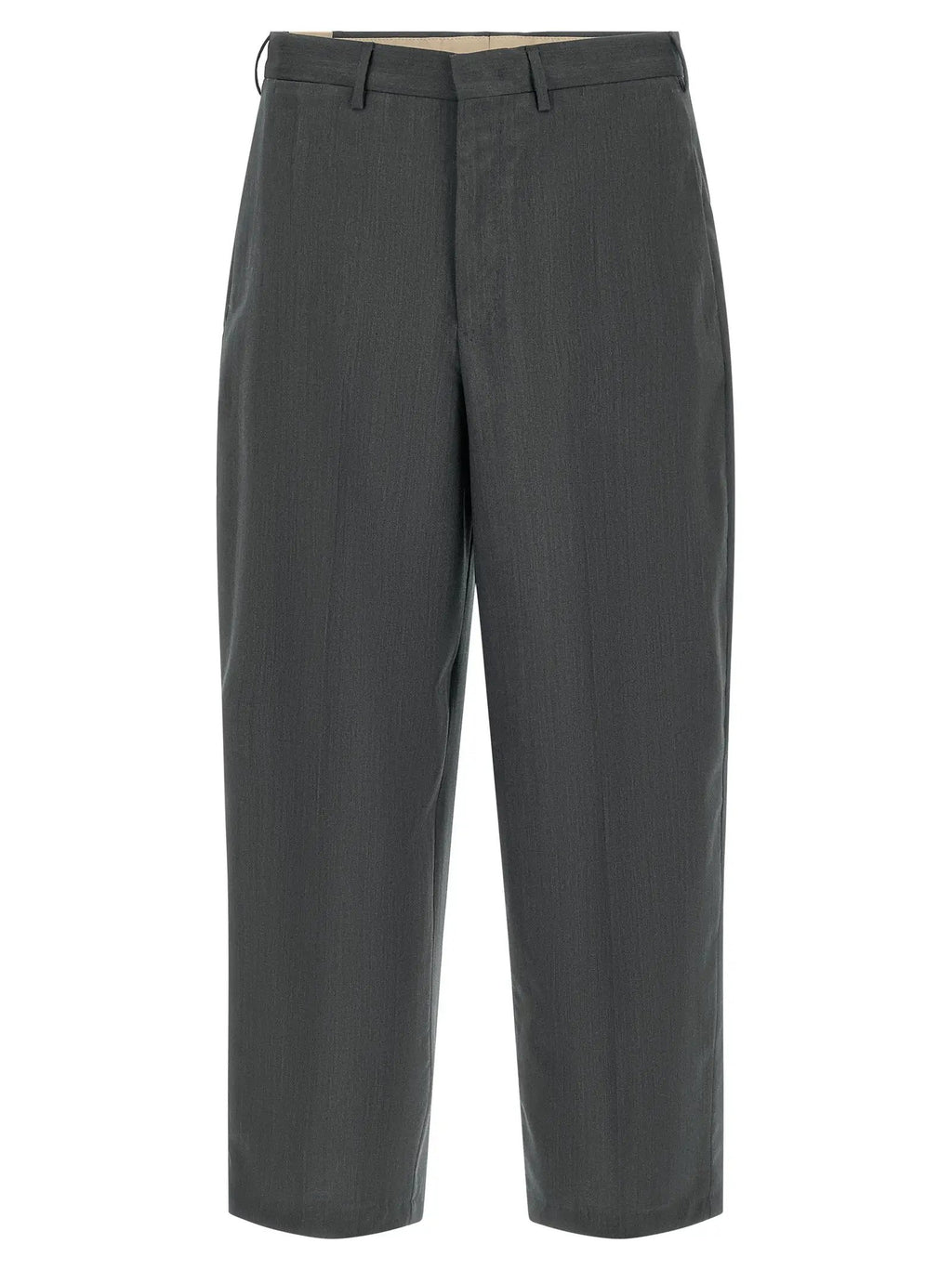 PT Torino Gray Virgin Wool Dress Pants