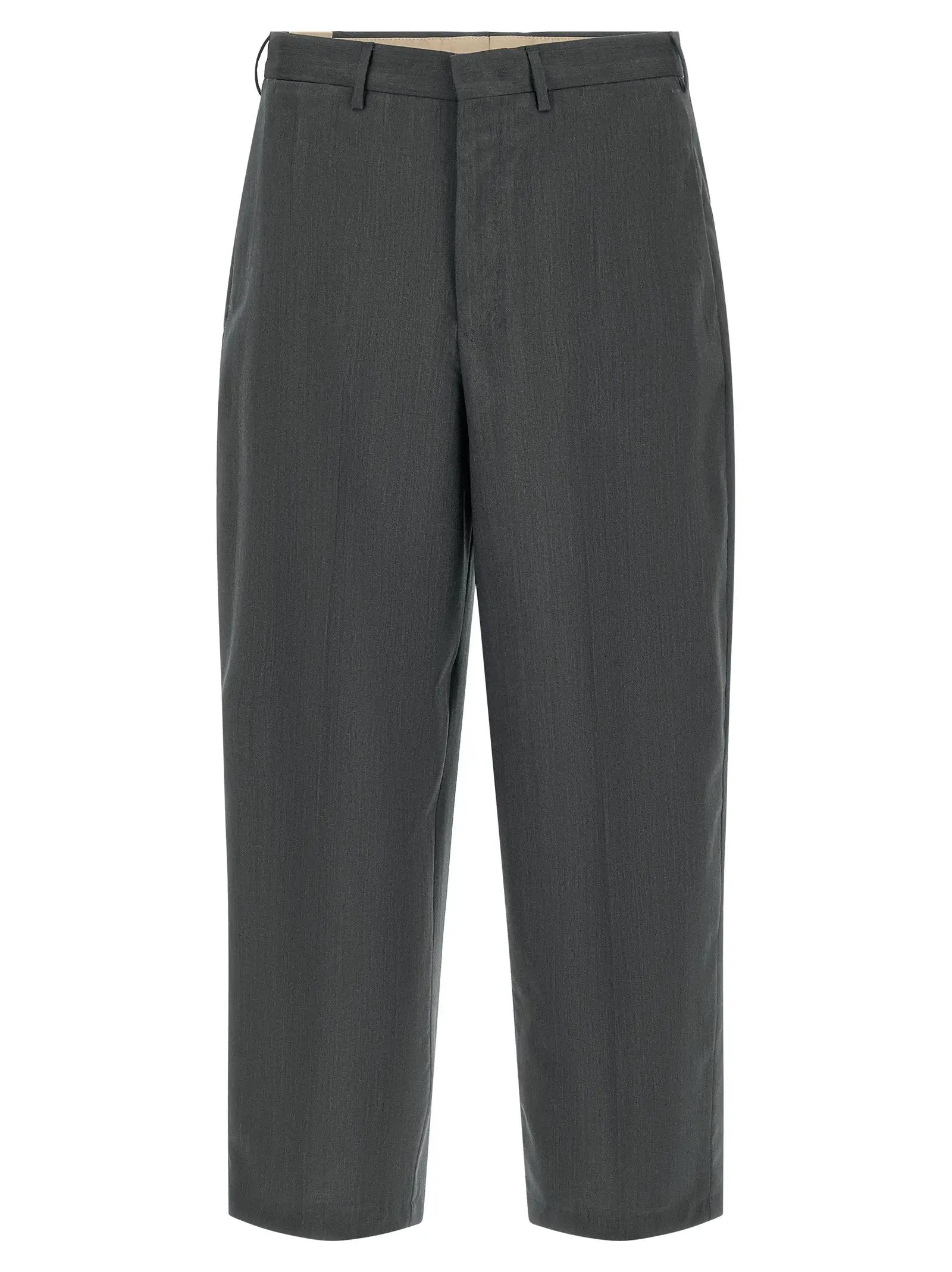 PT Torino Gray Virgin Wool Dress Pants