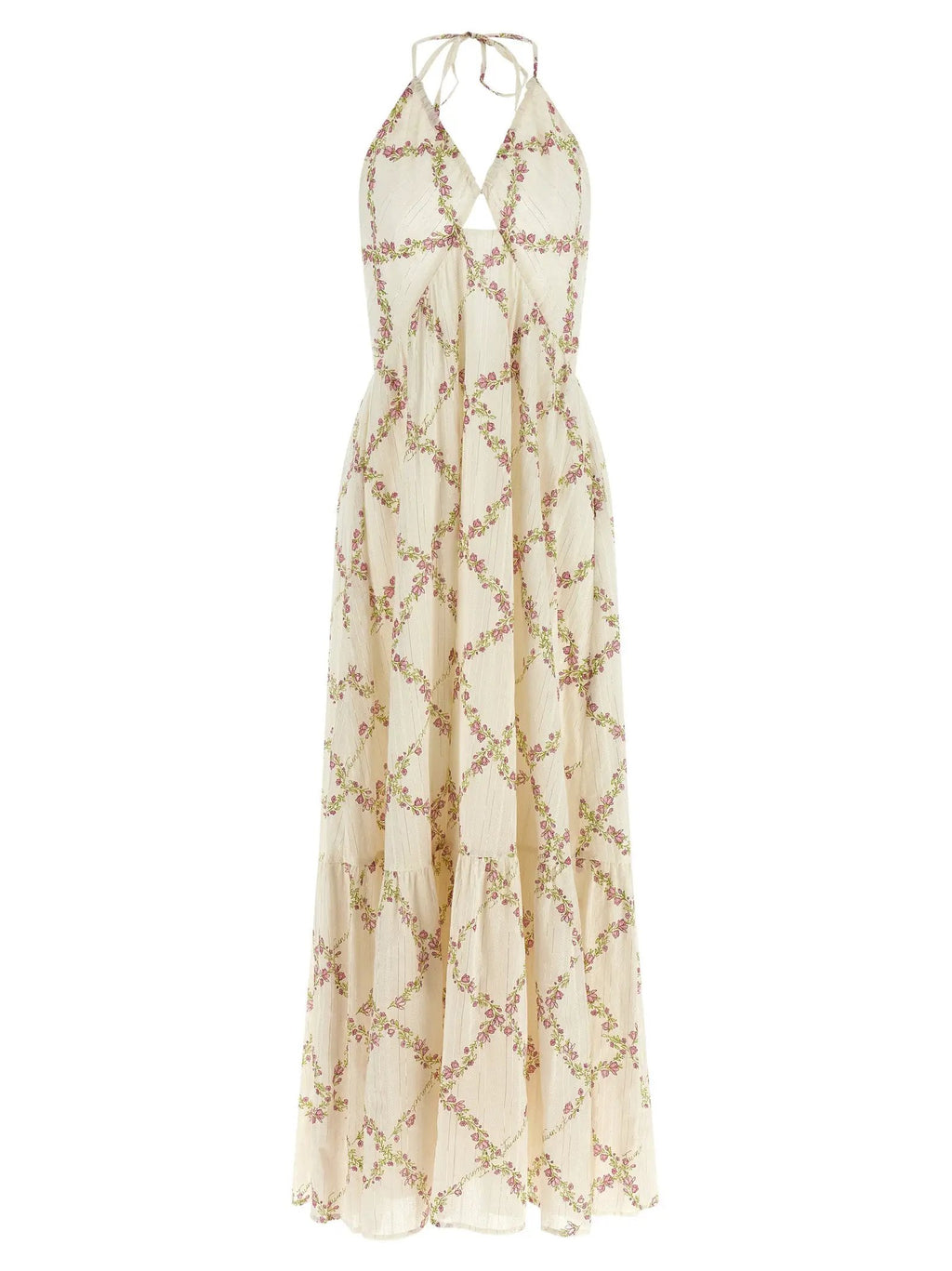 Twinset White Cotton Long Dress