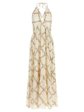 Twinset White Cotton Long Dress