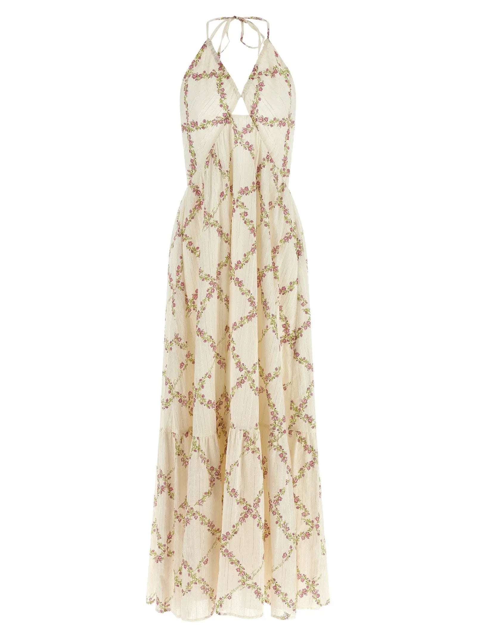 Twinset White Cotton Long Dress